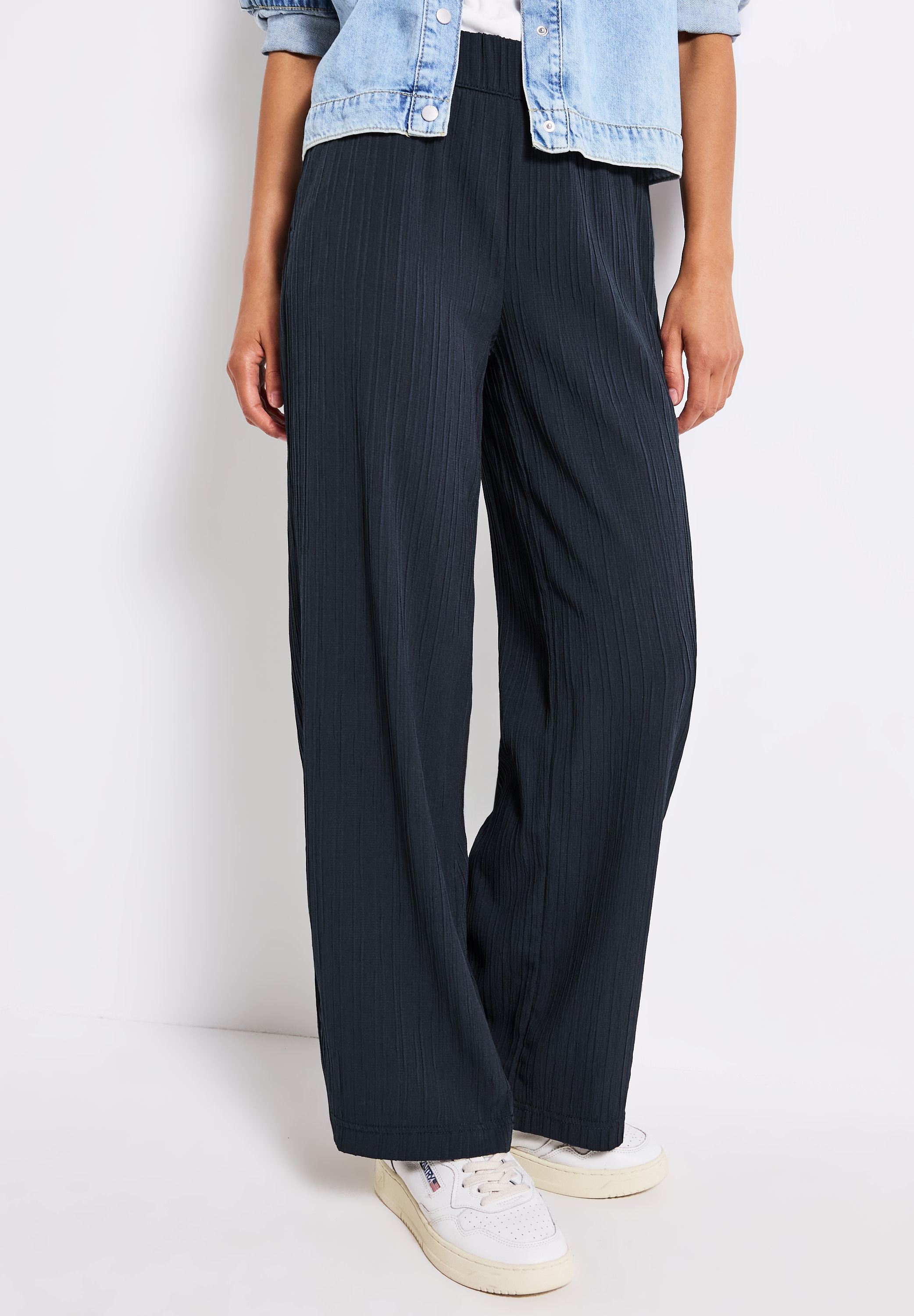 STREET ONE Stoffhose, Sommerhose mit elastischem Bund günstig online kaufen
