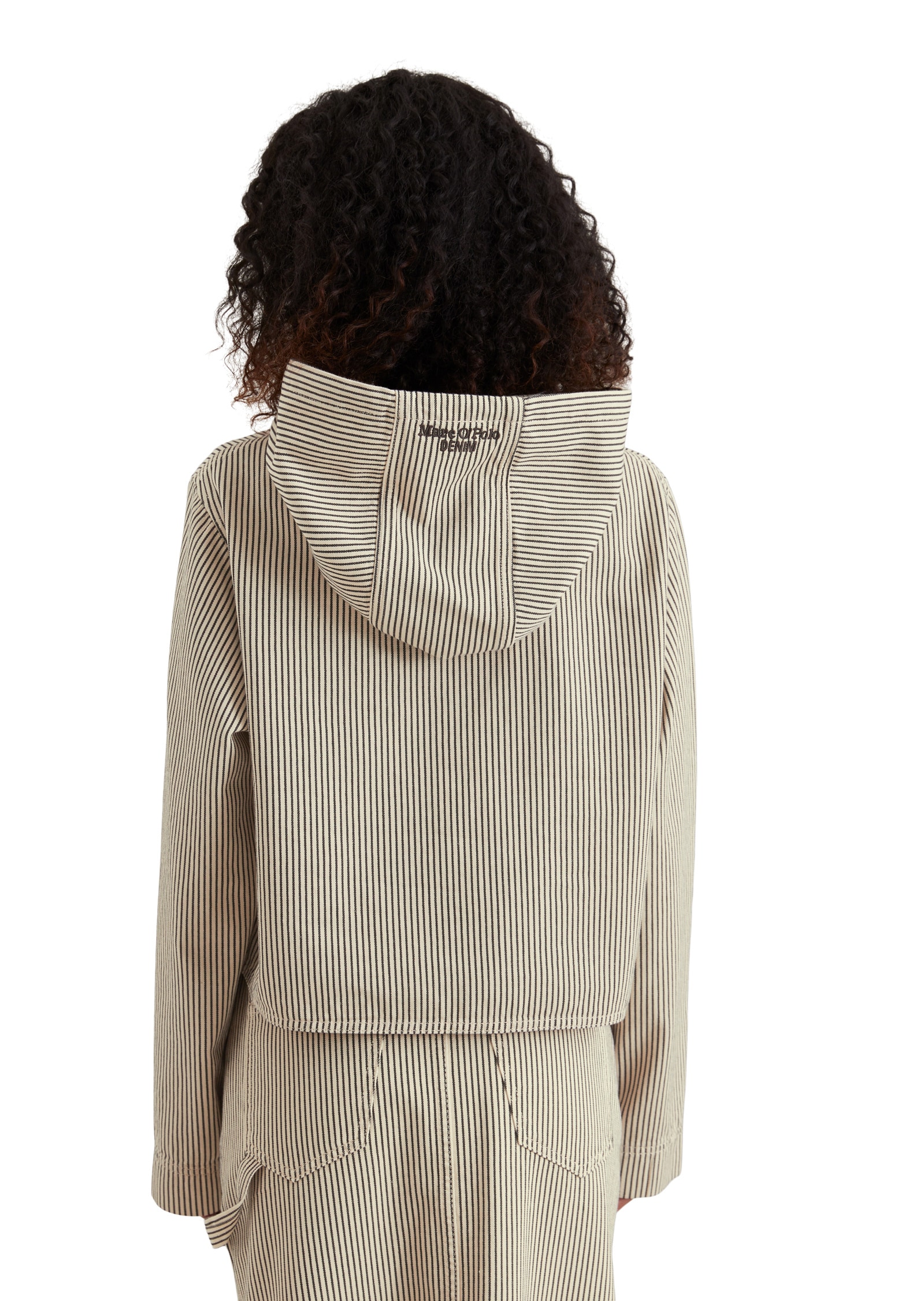 Marc O'Polo DENIM Kurzjacke »aus gestreiftem Organic Cotton«, ohne Kapuze