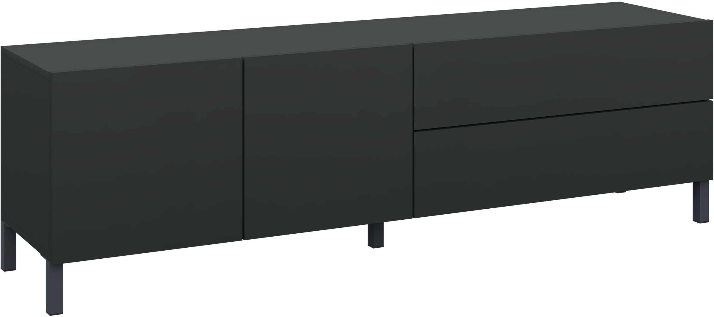 borchardt Möbel Lowboard "Sophia, TV-Schrank Breite 152 cm" Metallfüße, gri günstig online kaufen