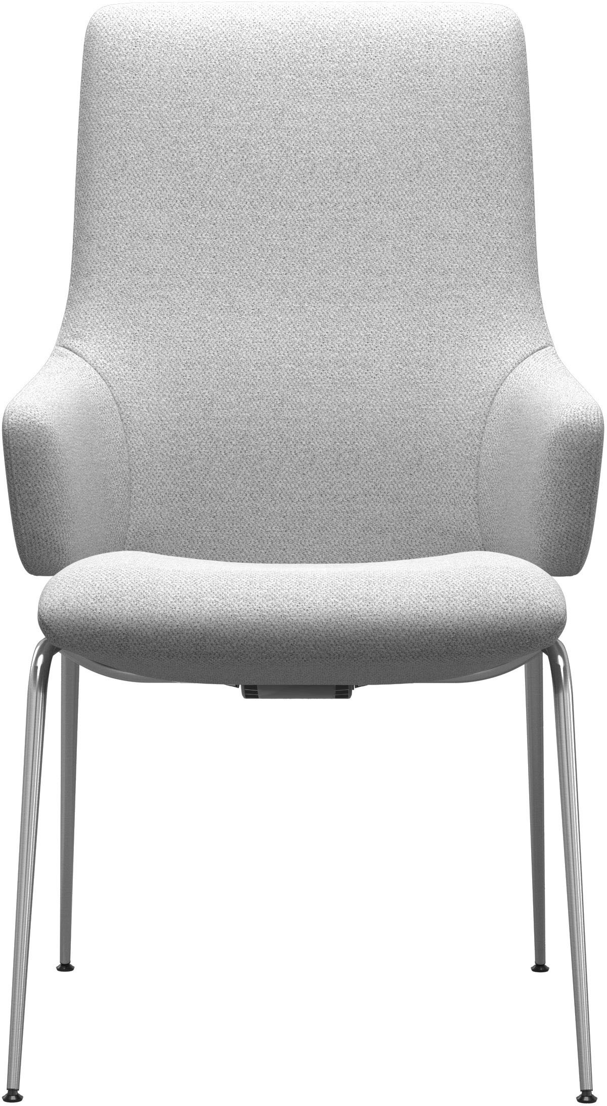 Stressless® Polsterstuhl »Laurel«, ROHLEDER Stoff Q2 FARON, High Back mit Armlehne, Größe L, mit Beinen aus Stahl in Chrom