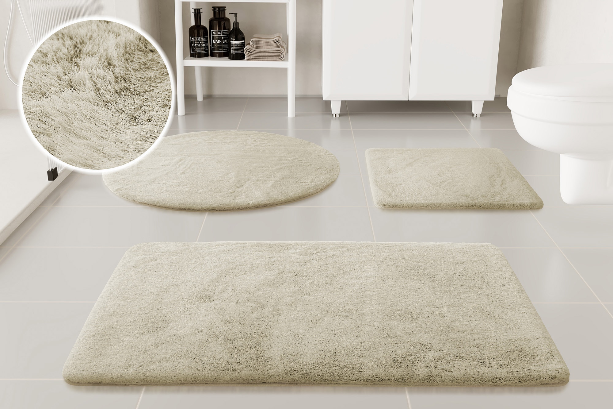 OTTO home Badematte "Lennja" Höhe 25 mm rutschhemmend beschichtet fußbodenh günstig online kaufen