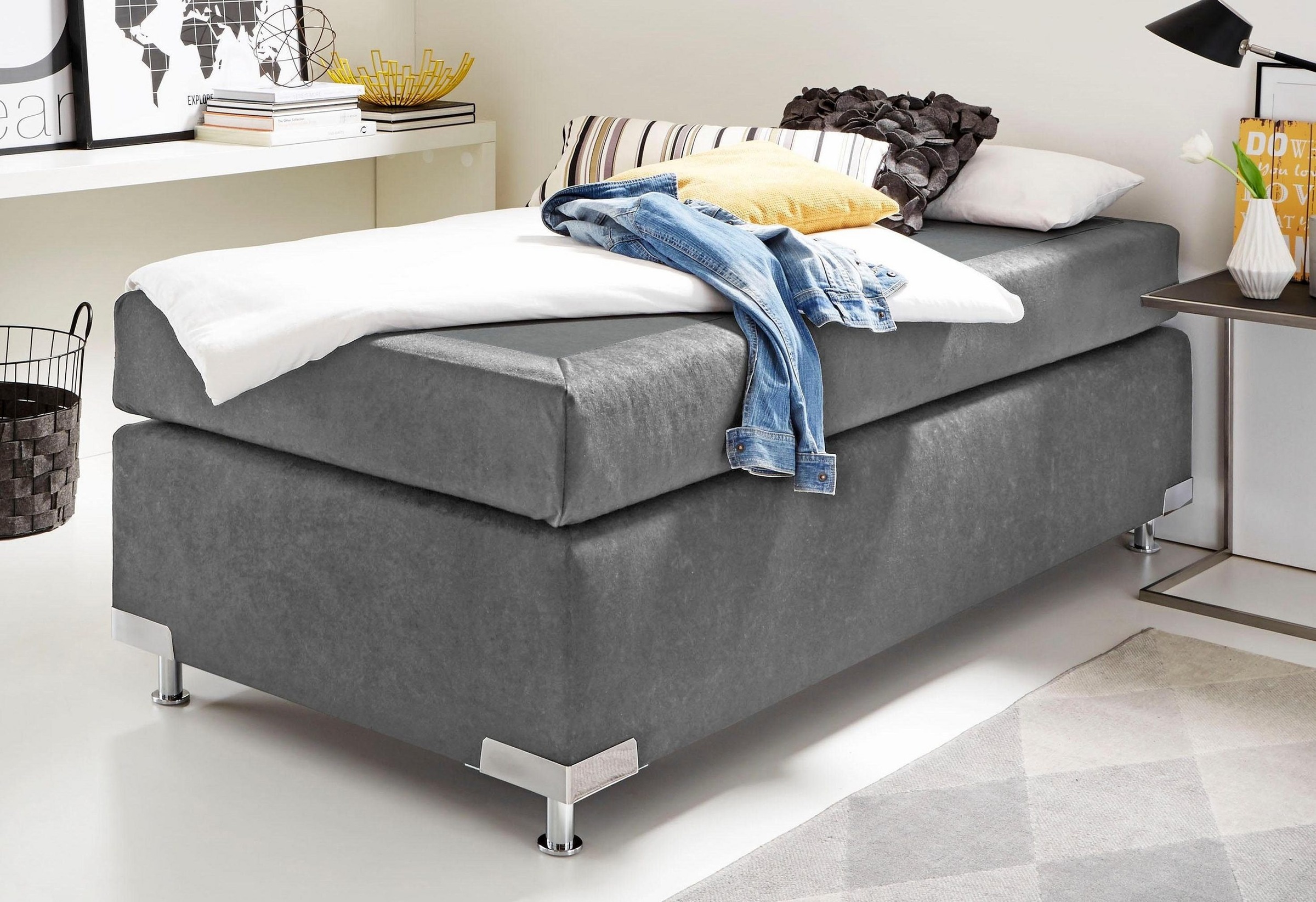 Westfalia Schlafkomfort Boxspringbett "Holland" ohne Kopfteil, frei im Raum günstig online kaufen