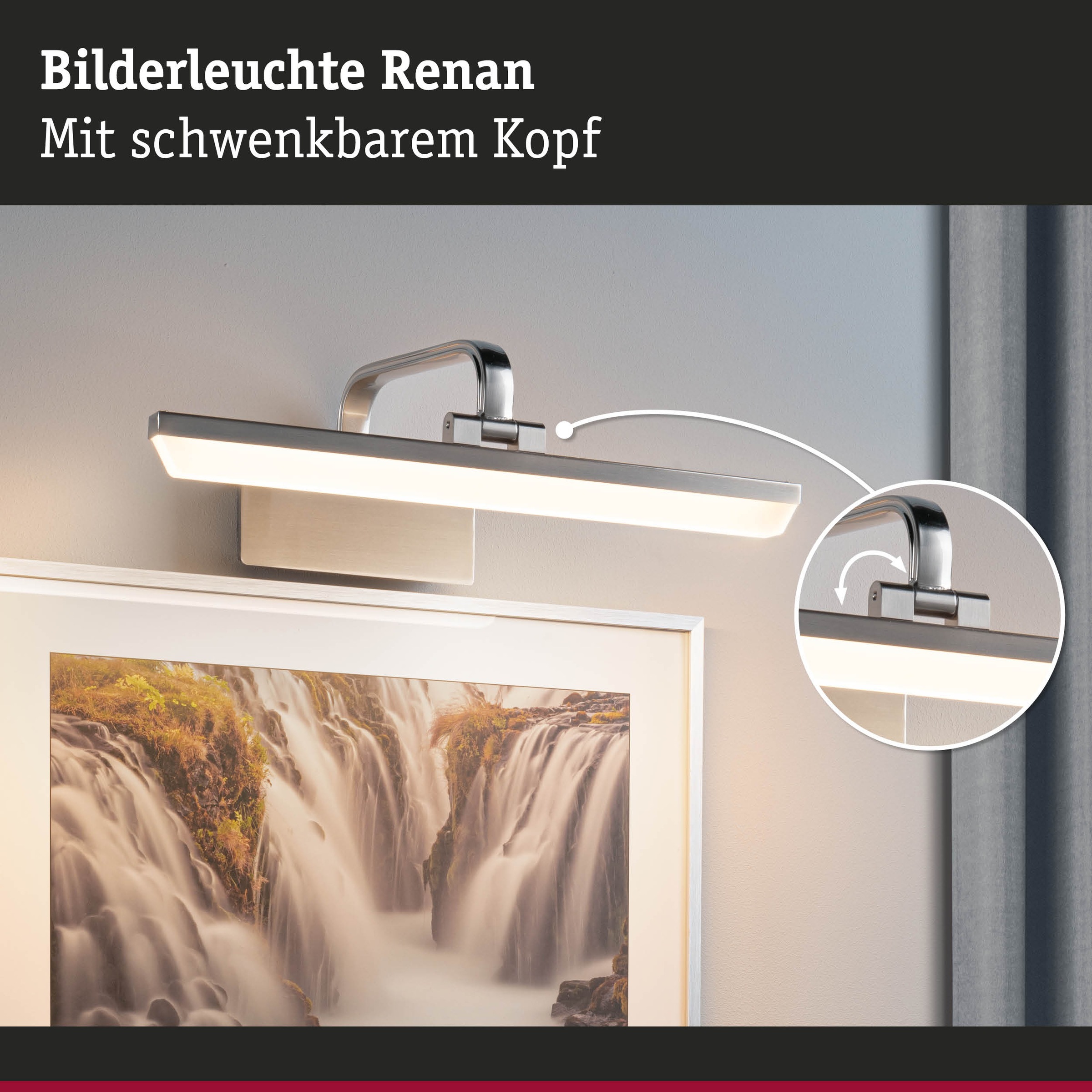 Paulmann LED Bilderleuchte »Renan 3000K, 230V«, 1 flammig