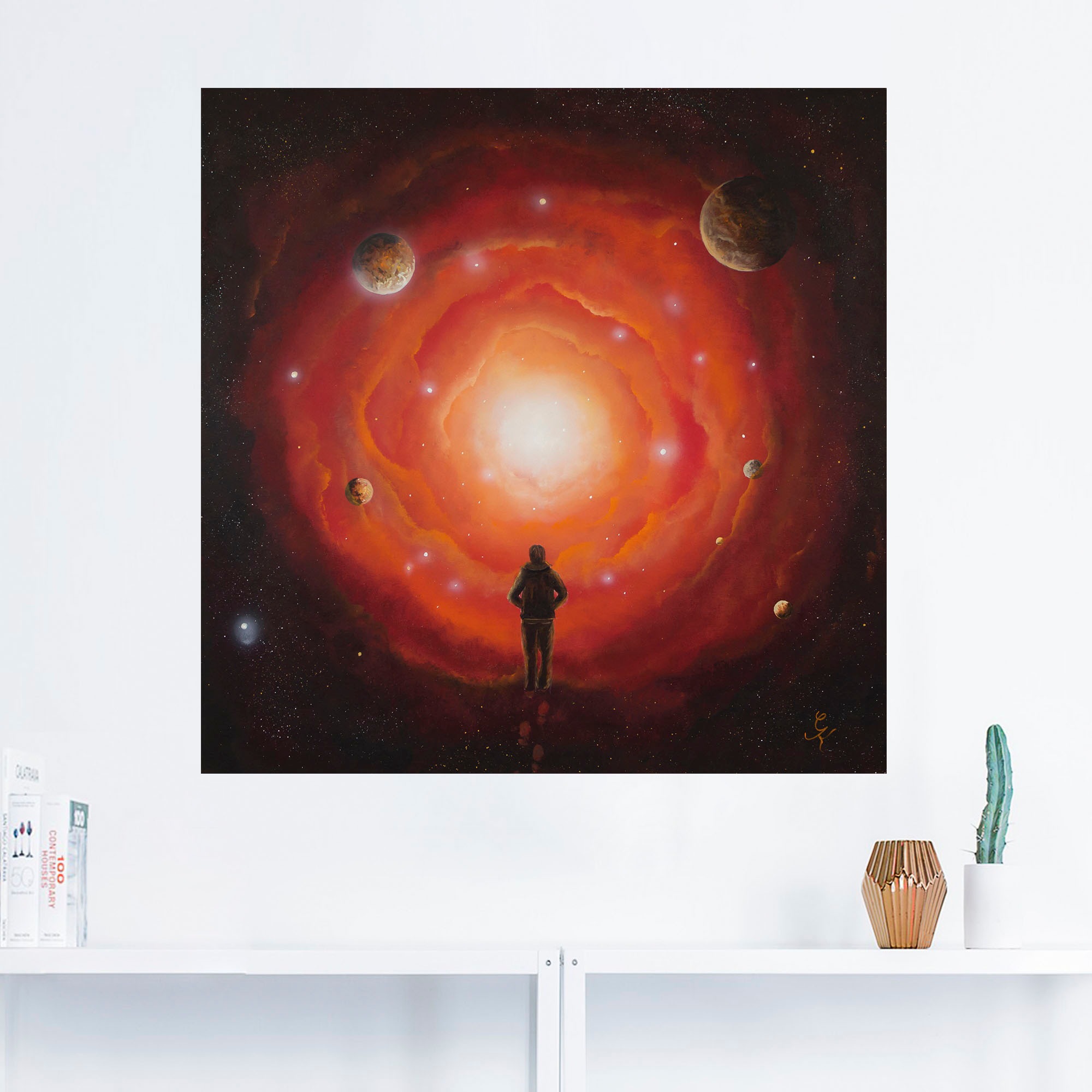 Artland Wandbild »Ausblick«, Bilder von Planeten, (1 St.), als Alubild, Leinwandbild, Wandaufkleber oder Poster in versch. Größen
