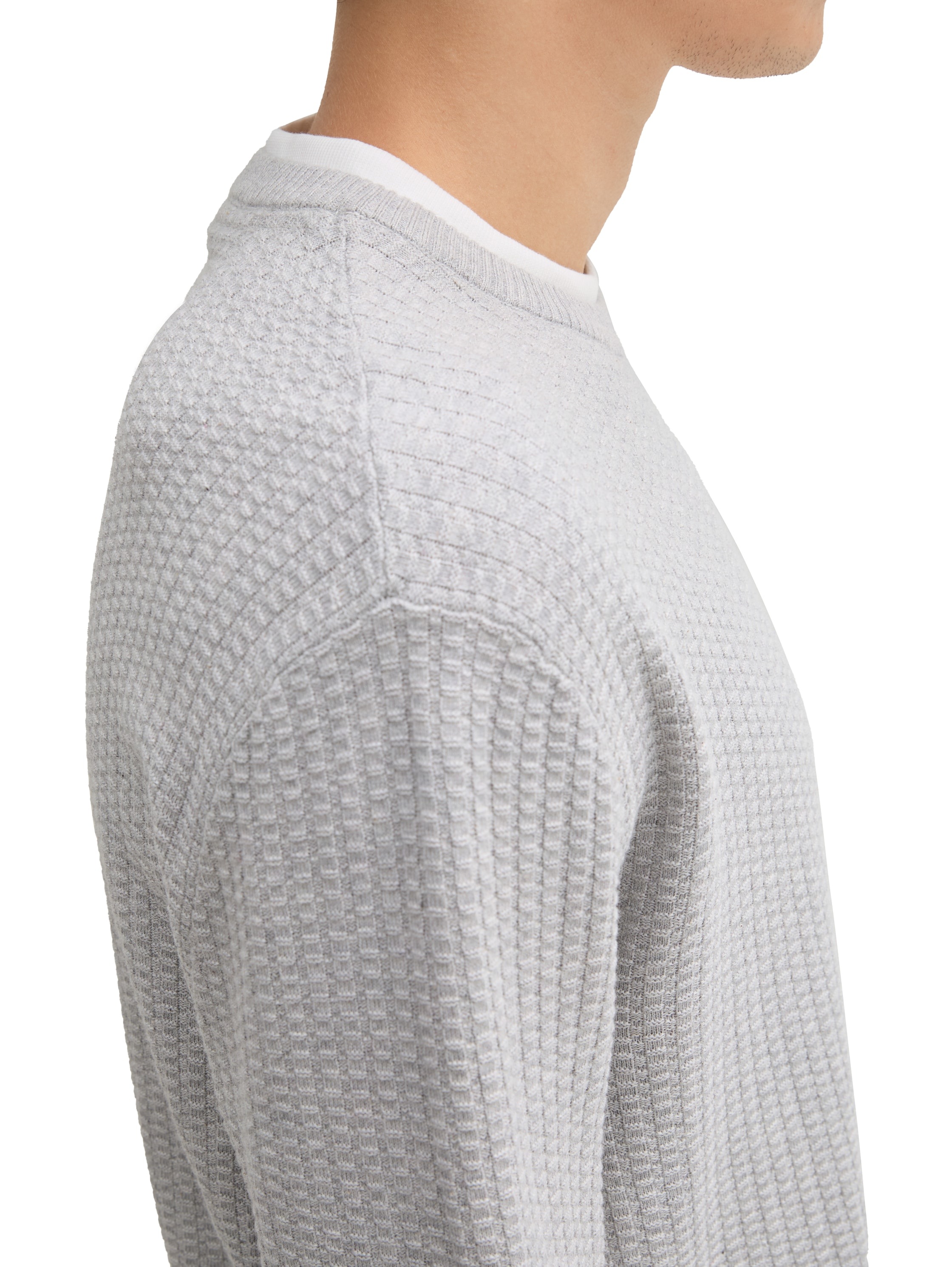 TOM TAILOR Denim Strickpullover, in 2-in-1-Look