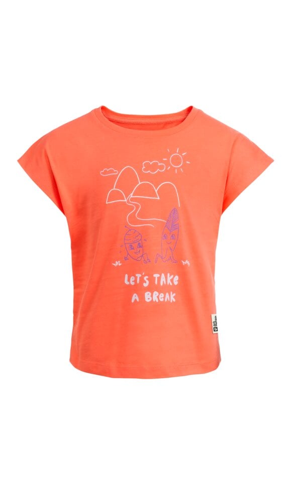 Jack Wolfskin T-Shirt »TAKE A BREAK T G«, für Mädchen mit einem süßen Aufdruck