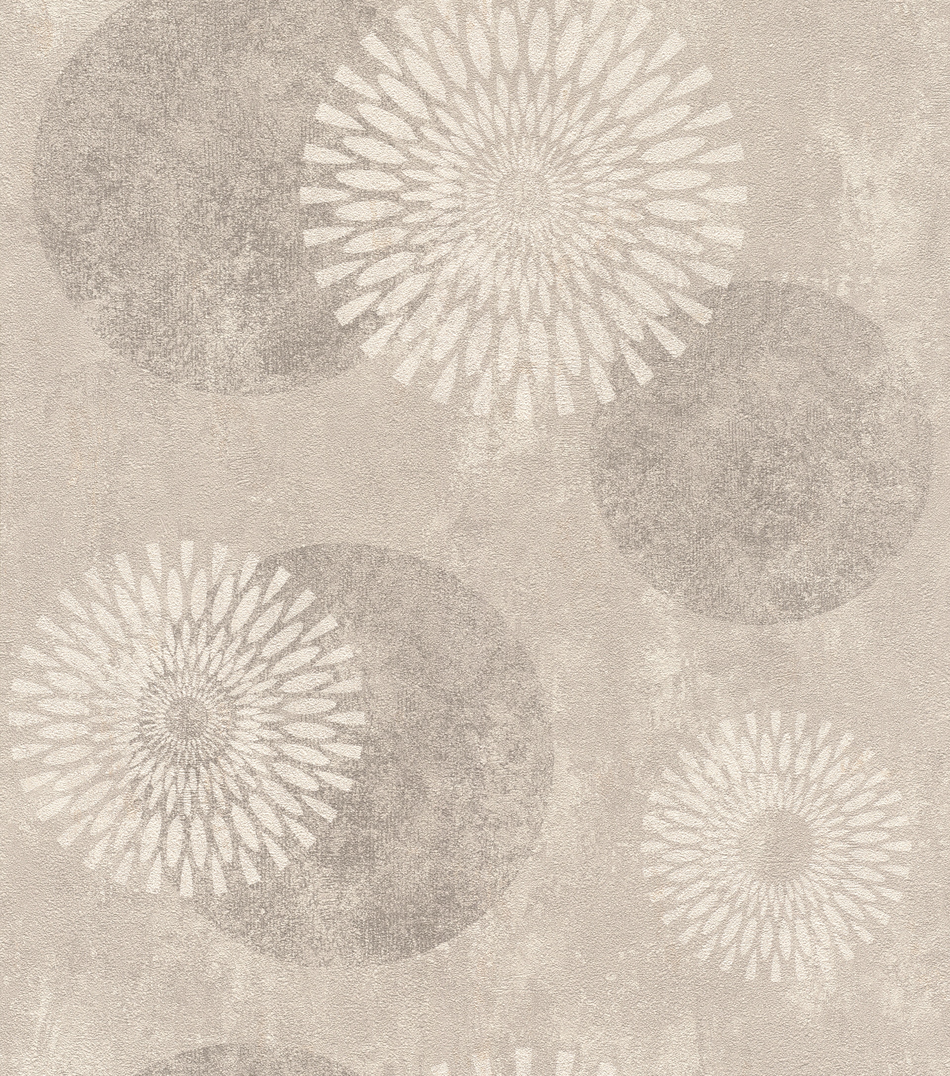 Vliestapete »Tapetenwechsel II«, floral, mit Kreisen