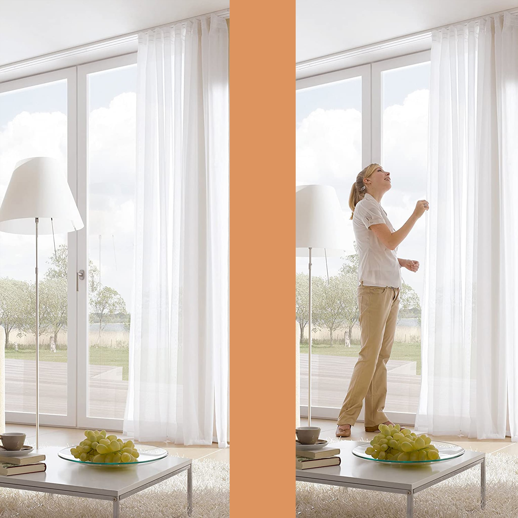 SN DECO GROUP Gardinenschiene "Wendeschiene" 2 läufig-läufig Fixmaß günstig online kaufen