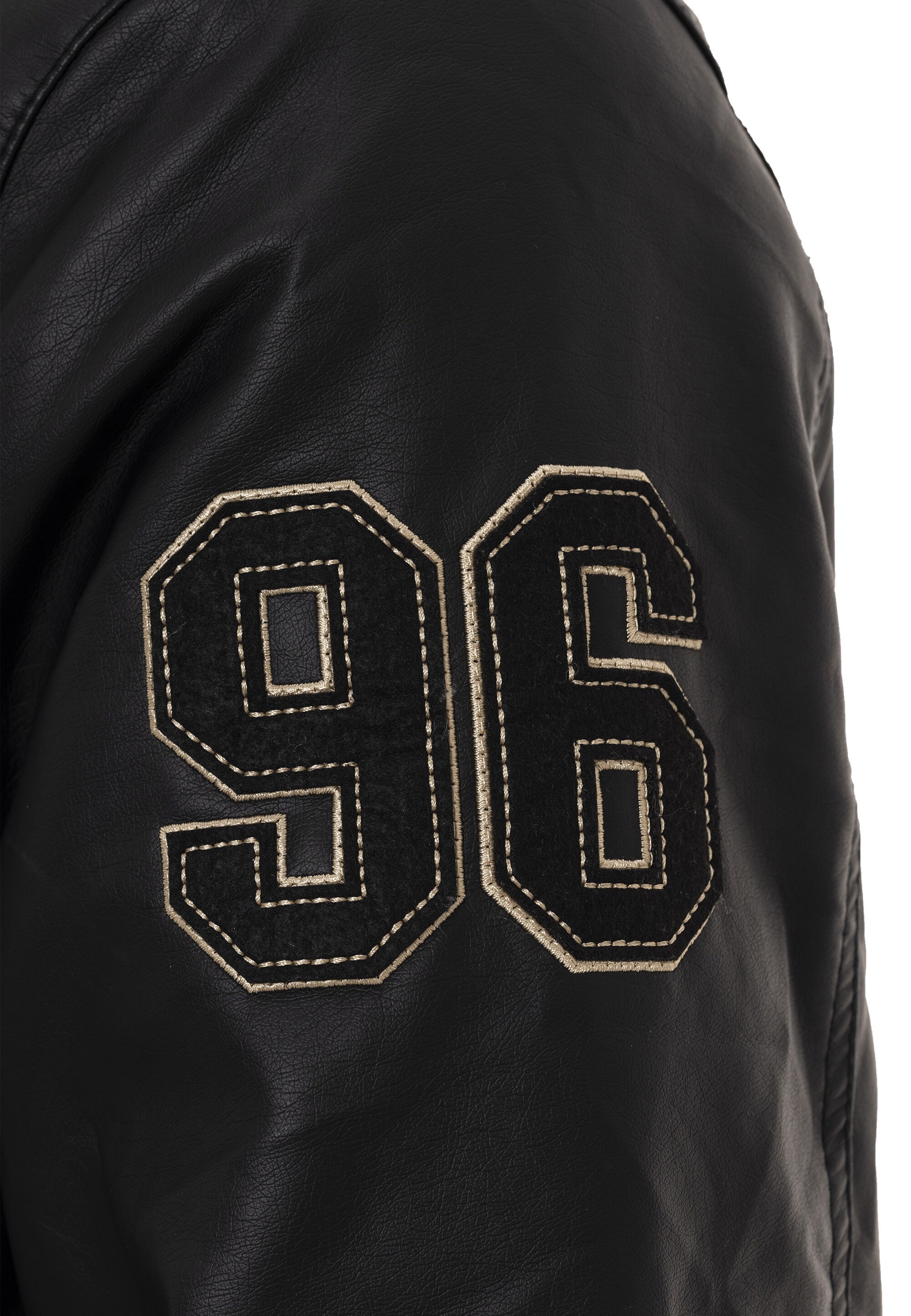 Cipo & Baxx Lederimitatjacke »Jacke«, mit Kapuze, mit herausnehmbarer Innenjacke