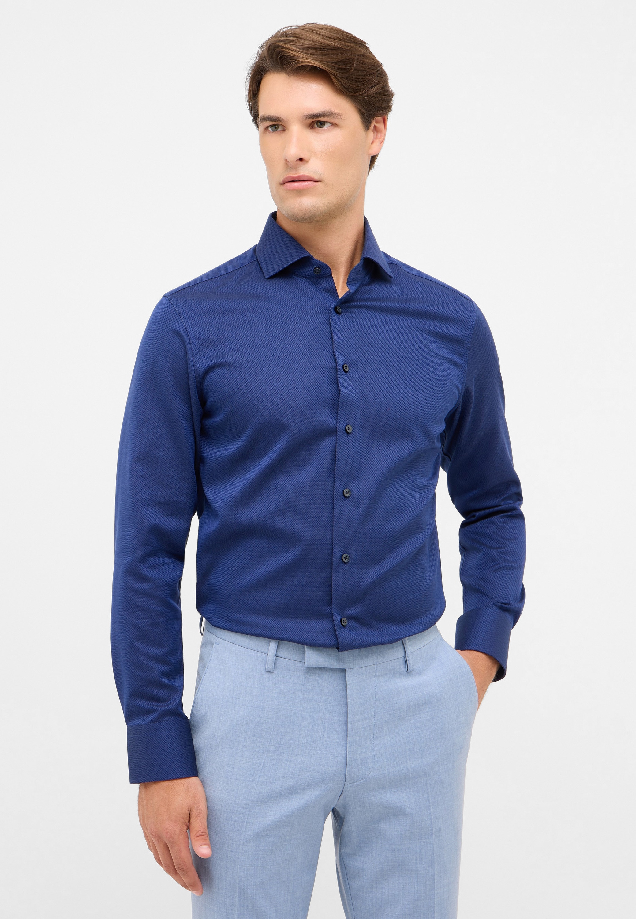 Eterna Langarmhemd "SLIM FIT" NON IRON (bügelfrei) günstig online kaufen