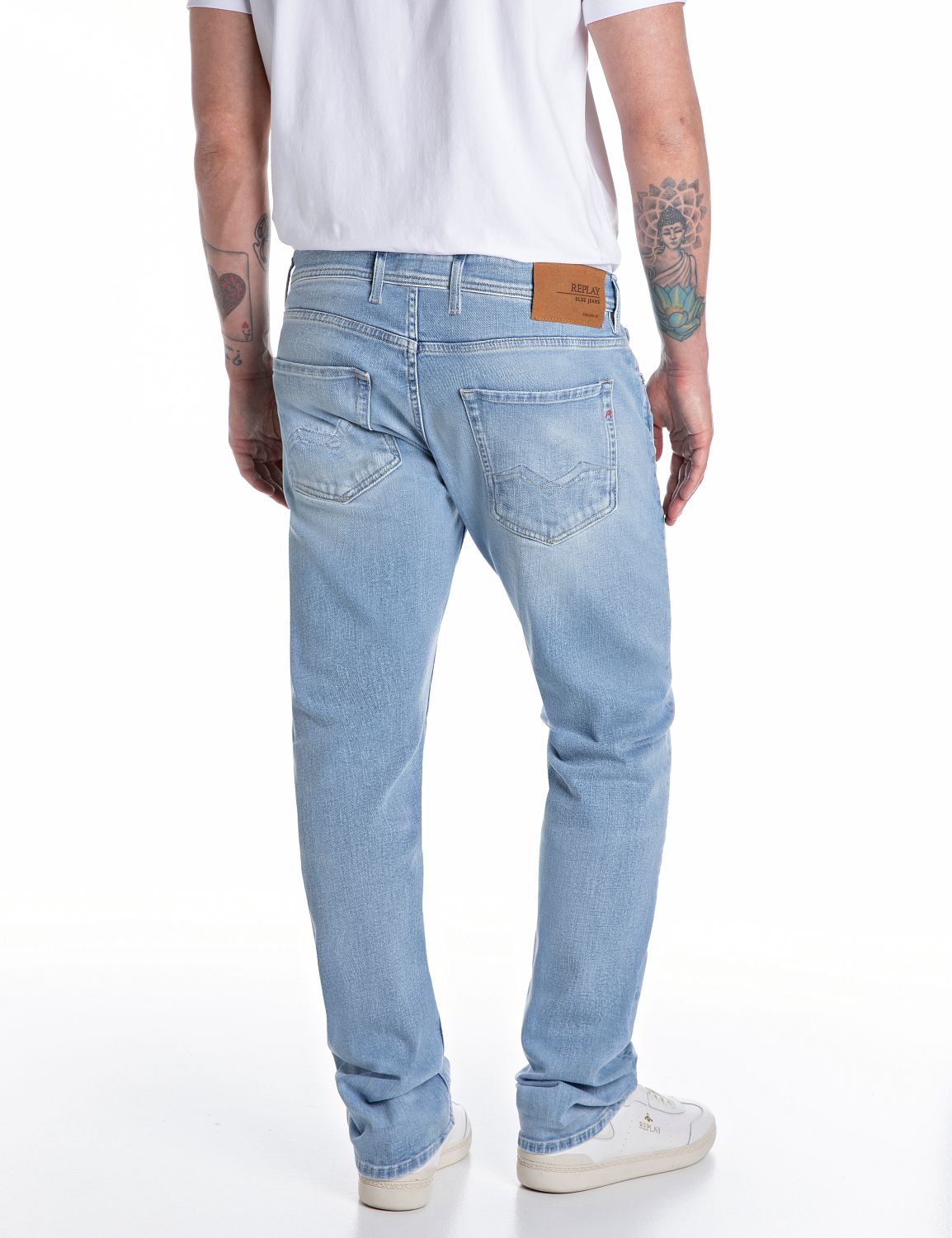 Replay Straight-Jeans »GROVER« in vielen verschiedenen Waschungen, mit Stretch