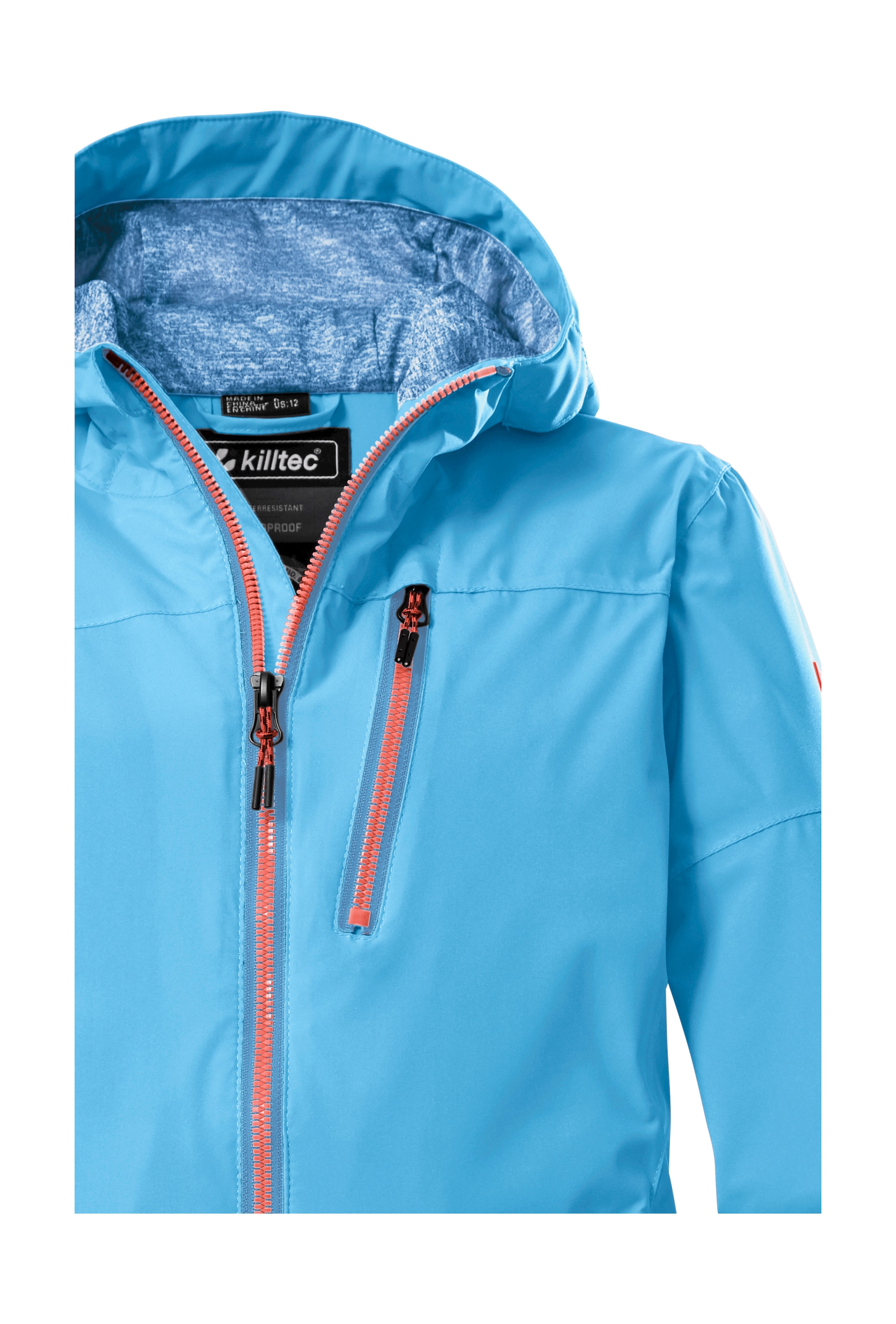 Killtec Outdoorjacke »KOS 208 GRLS JCKT«, Wasserdichte Kinderjacke, regulierbar, mit Zipper-Taschen und Kinnschutz