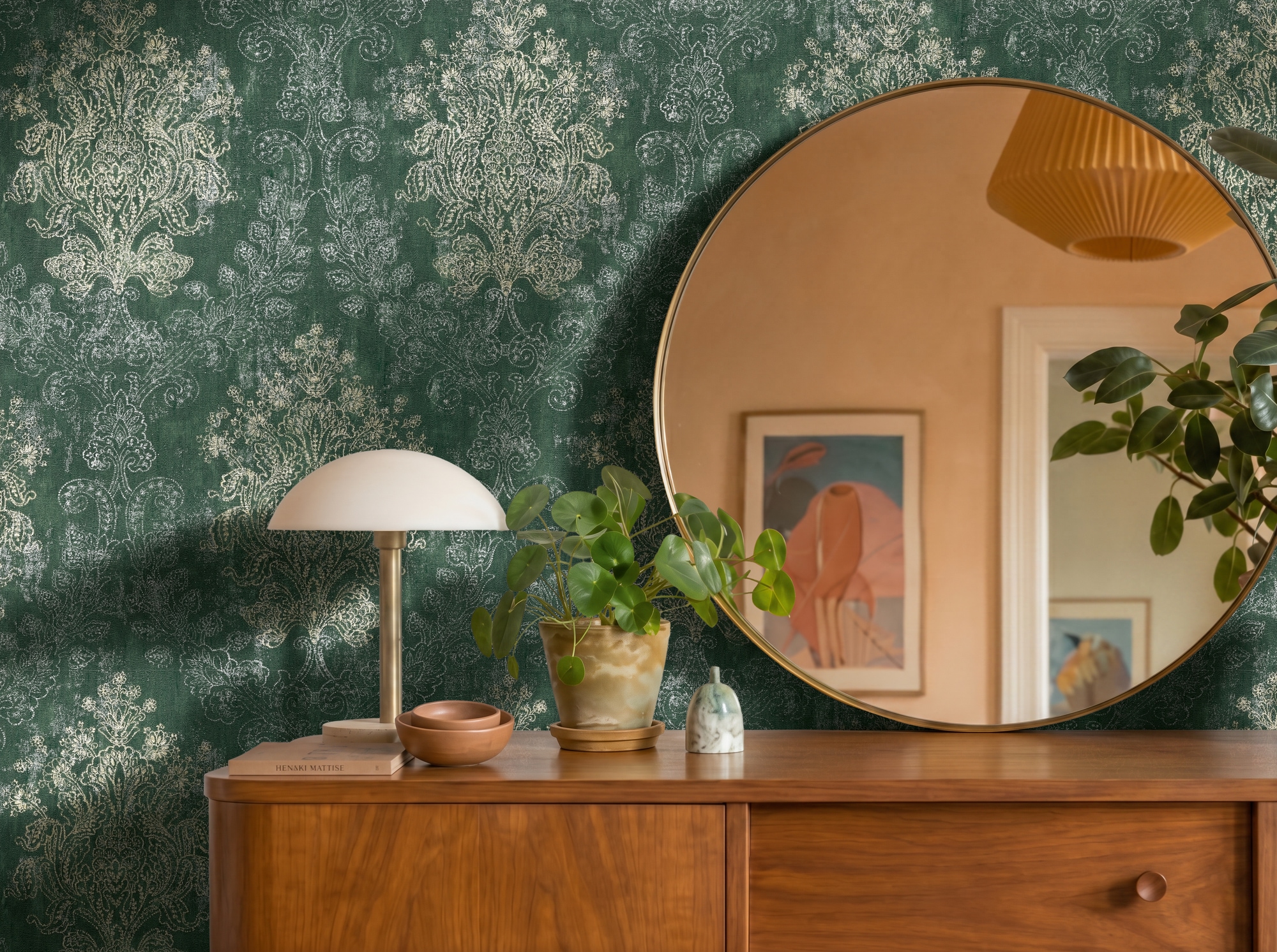 A.S. Création Vliestapete »Trend Spectrum Baroque – Glänzendes Ornament Vliestapete« Barock | metallic | ornamental leicht strukturiert Elegantes Barockornament mit glänzenden Metallic-Akzenten