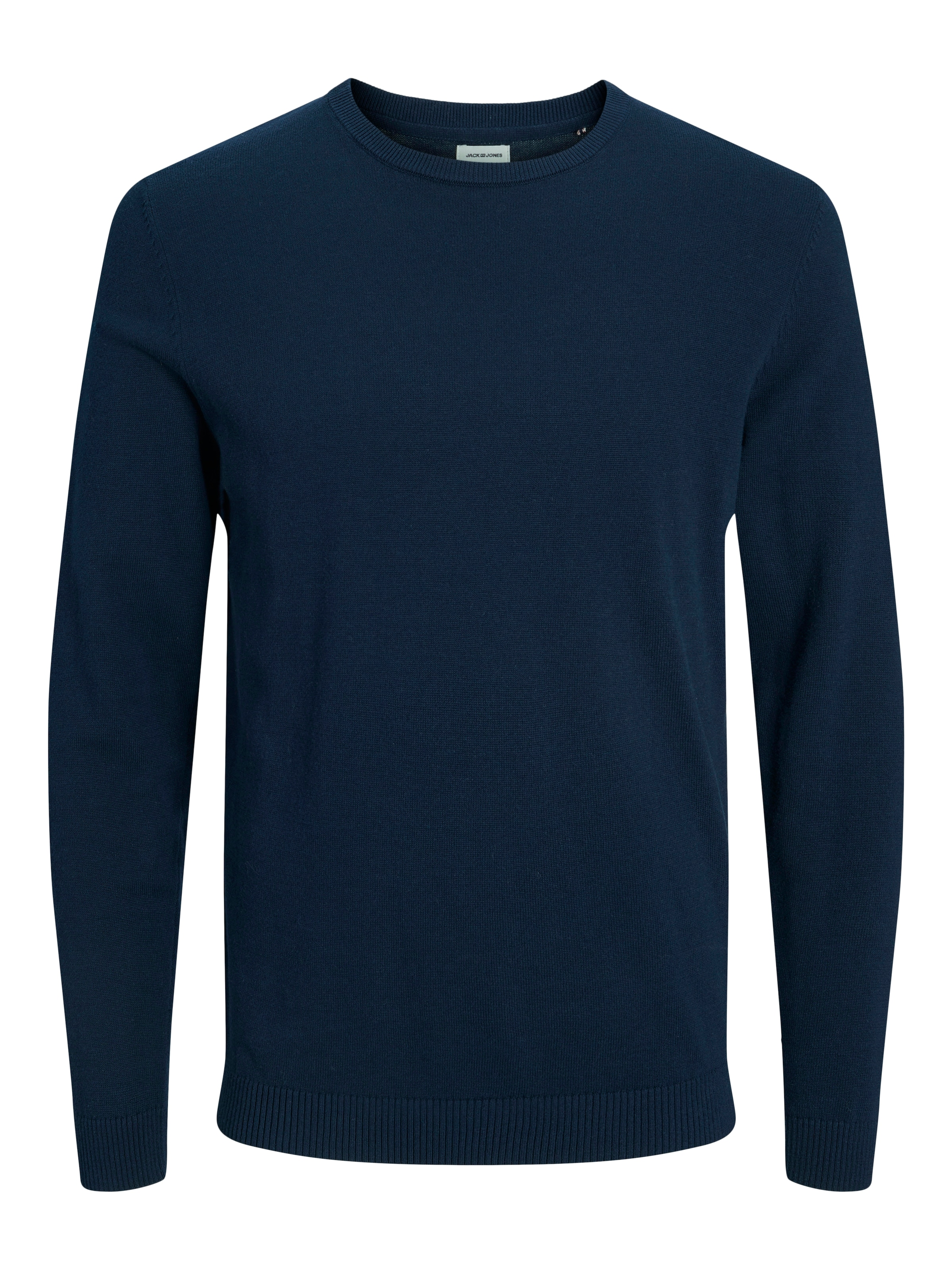 Jack & Jones Rundhalspullover »JJEBASIC mit Rundhals, ideal für Job und Freizeit« unifarben, modisch, slim fit, Baumwolle, Rundhals
