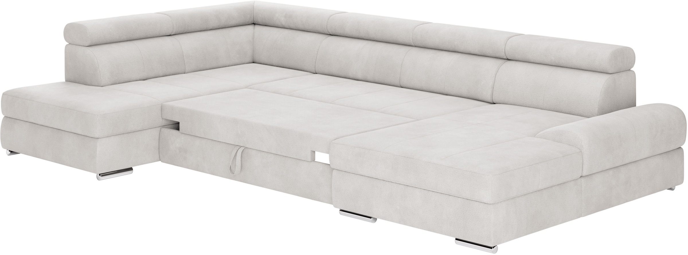 sit&more Wohnlandschaft »U-Form«, mit verstellbaren Kopfteilen, wahlweise mit Bettfunktion