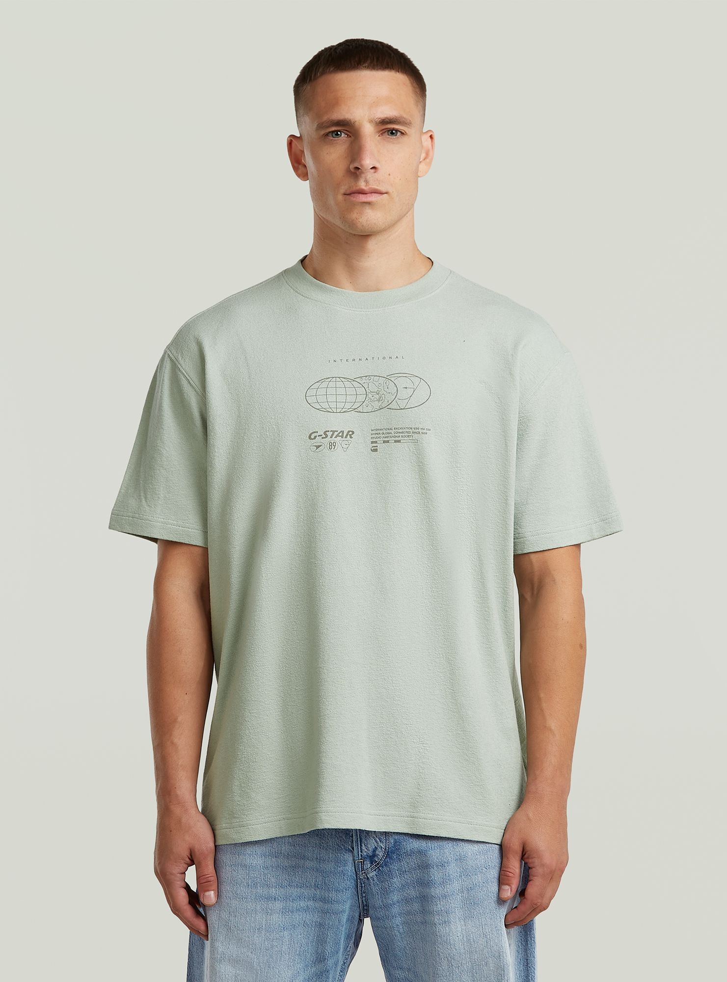 G-STAR T-Shirt "Globes Relaxed T-Shirt"