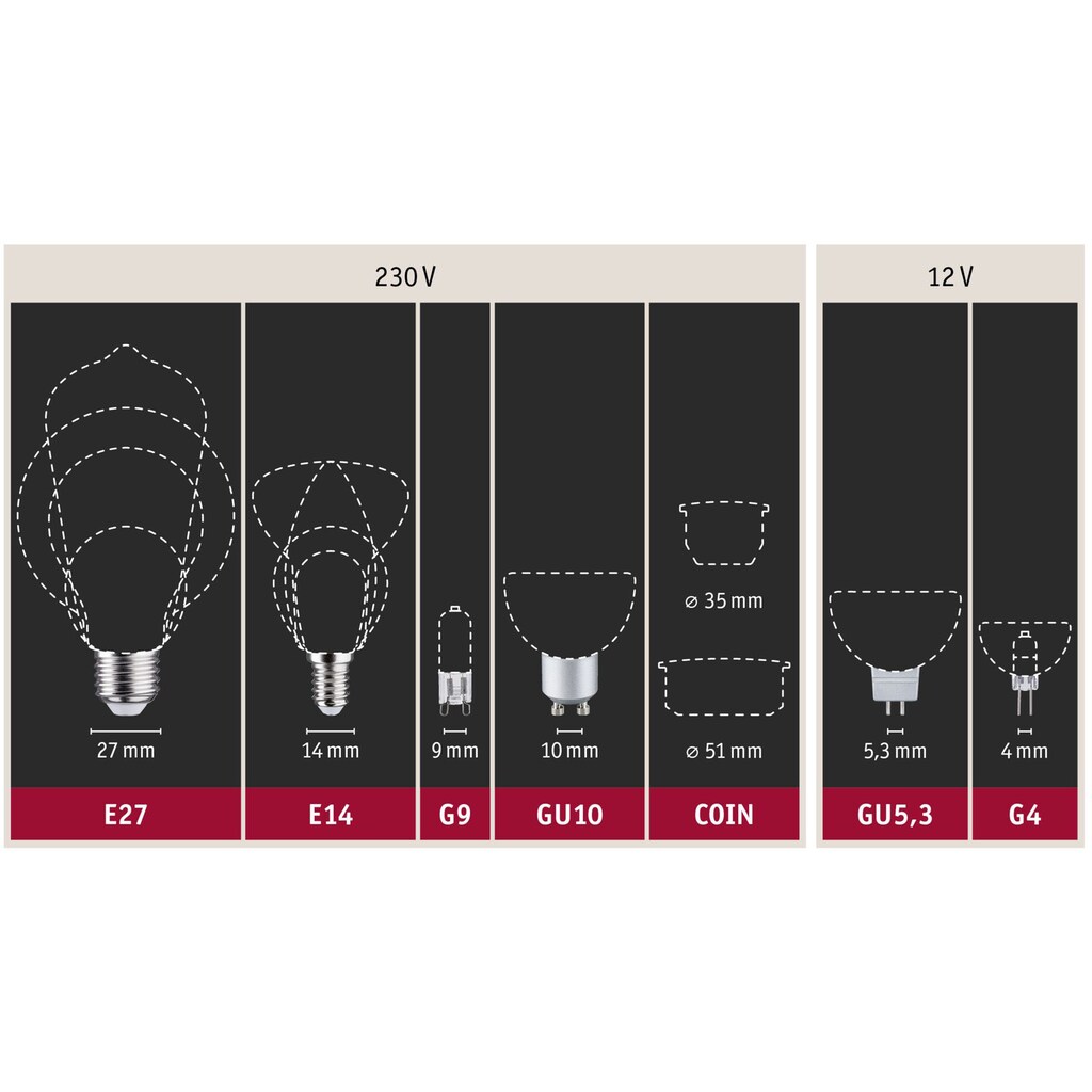 Paulmann LED-Leuchtmittel »Bundle ST64 gold 2x 6,5 W«, E27, 2 St., Extra-Warmweiß