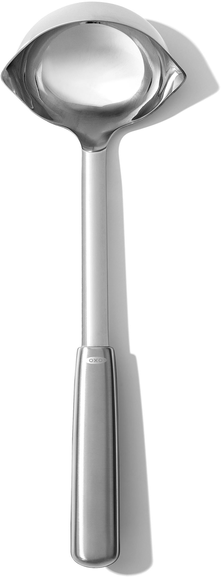 OXO SteeL Schöpflöffel Edelstahlkelle, für Links- und Rechtshänder