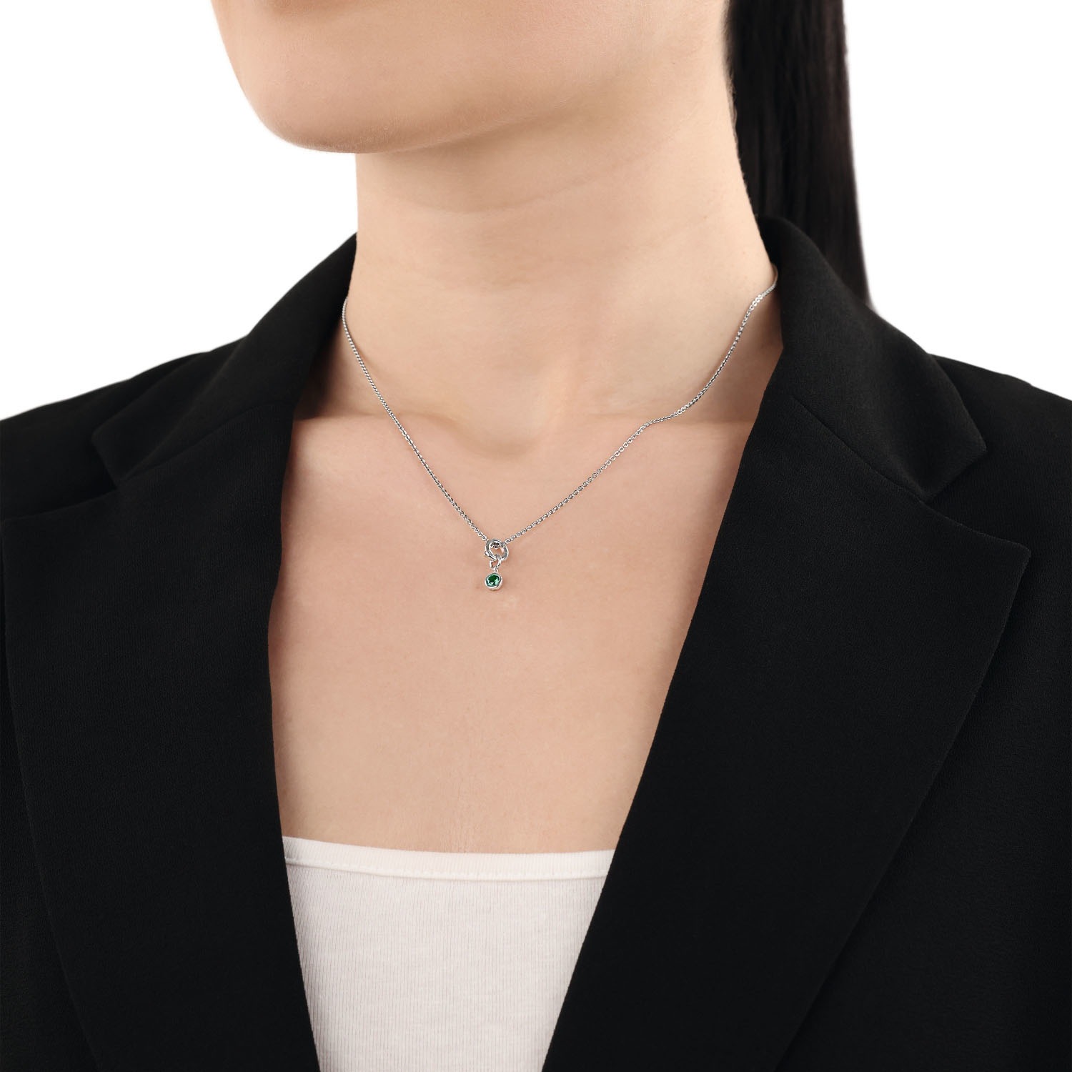 Amor AMOR Geburtsstein Charm Grün Silber 925 2