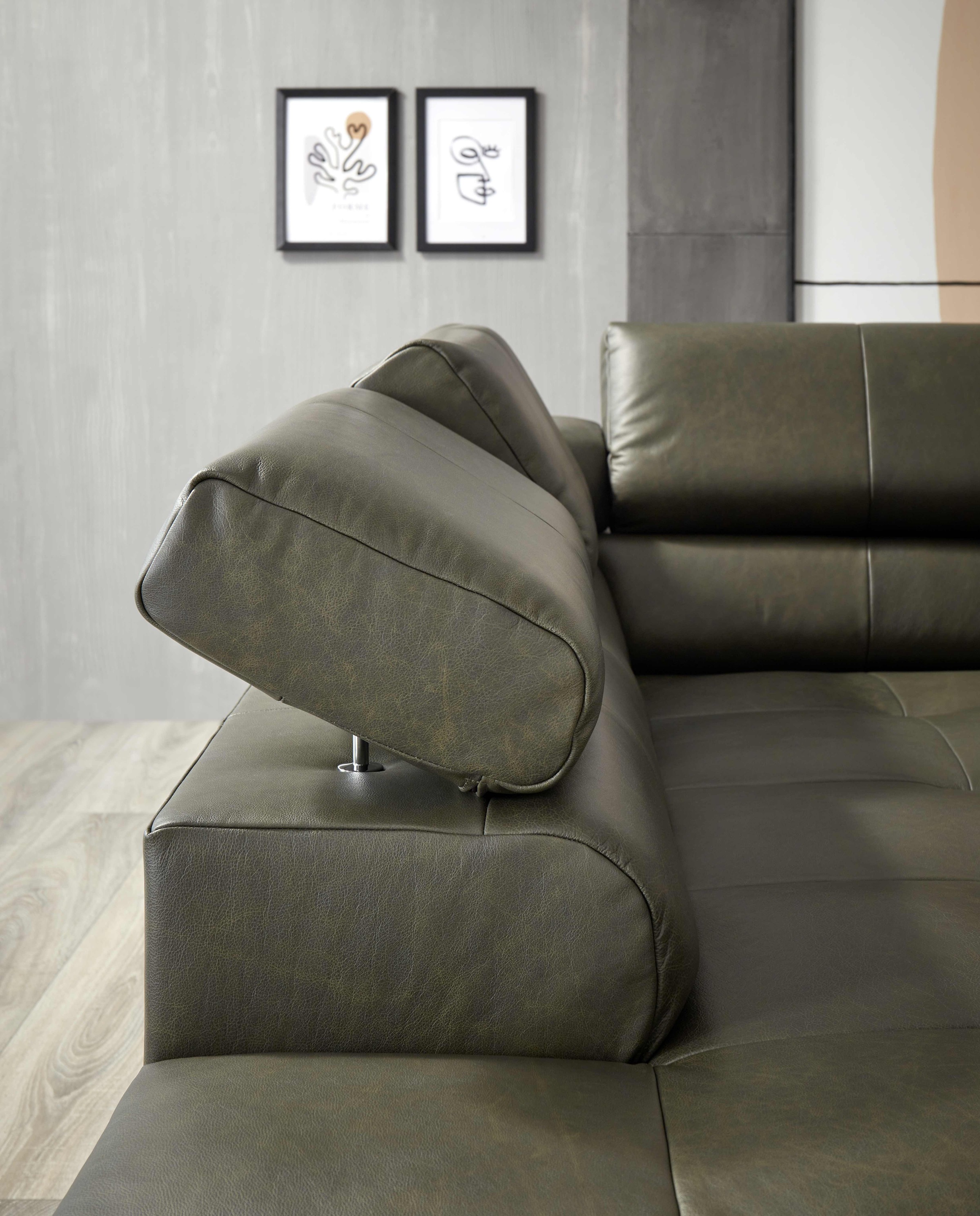 Places of Style Ecksofa »Cleveland, L-Form, incl. Kopfteilverstellung, Breite 276 cm«, wahlweise elektrischer Sitzvorzug