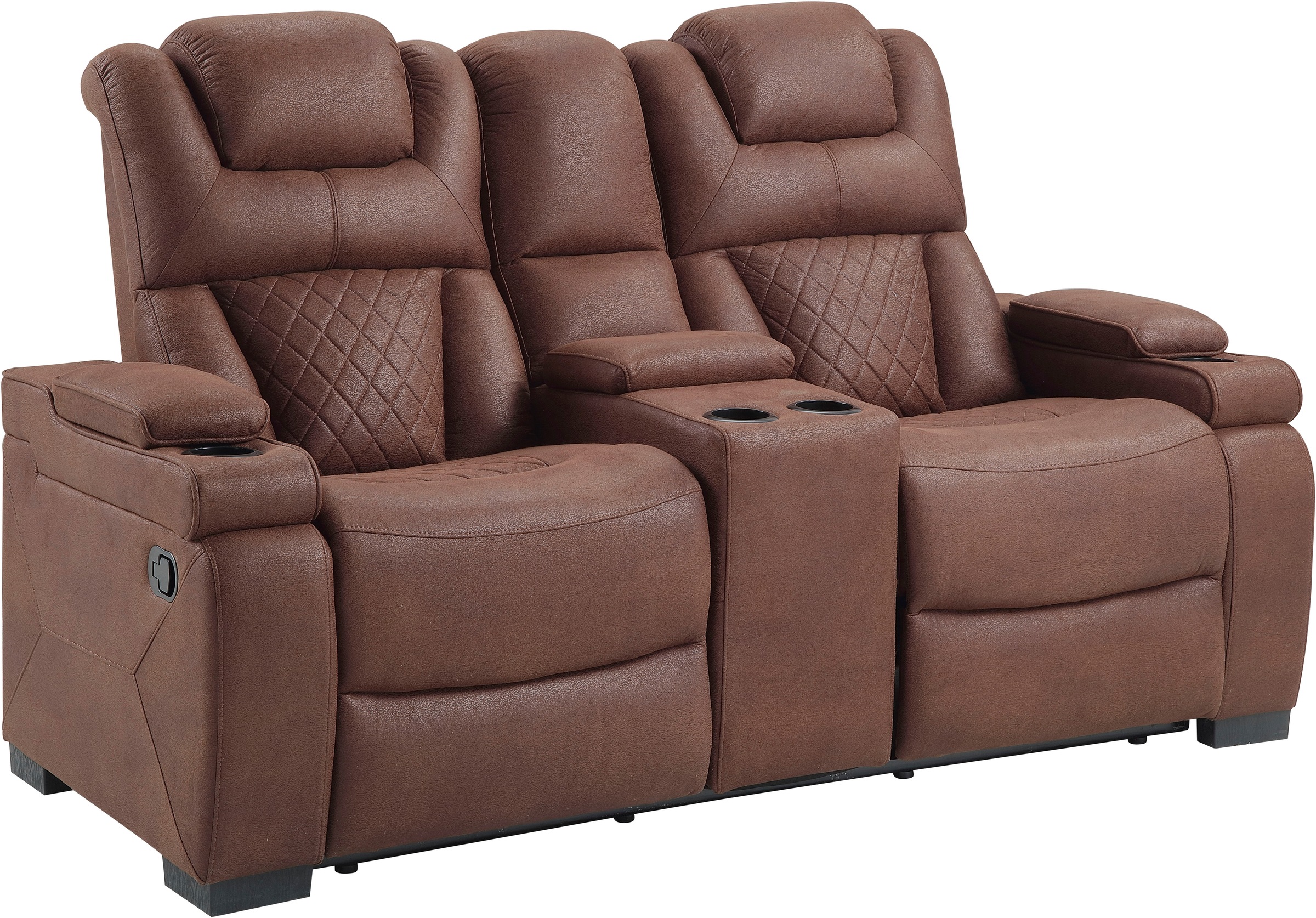 ATLANTIC home collection 2-Sitzer »Faris«, Zwei Relaxfunktionen, Mittelkosole mit Stauraum und Getränkehalter