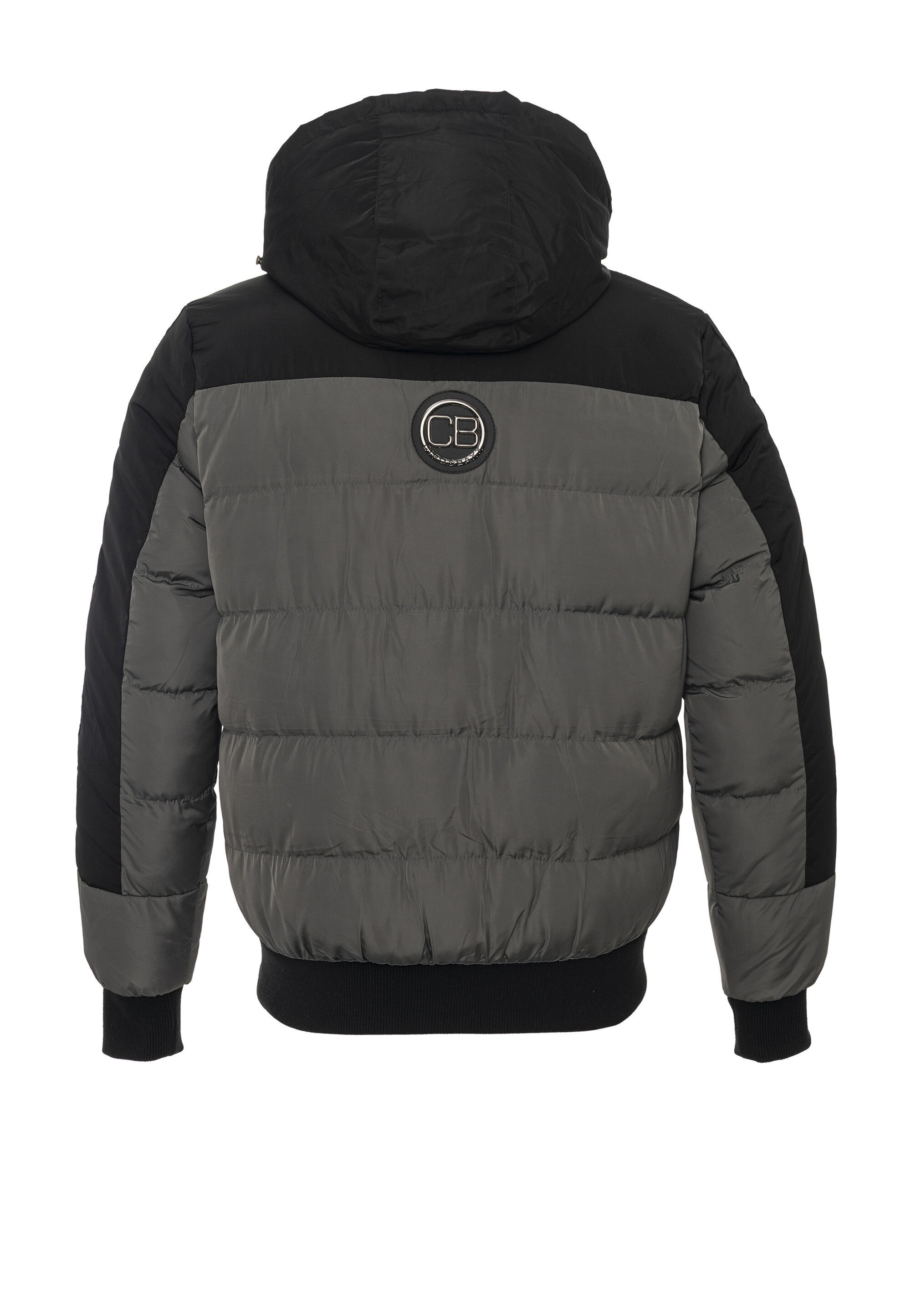 Cipo & Baxx Winterjacke »CM177« mit Kapuze mit markantem Logo-Patch
