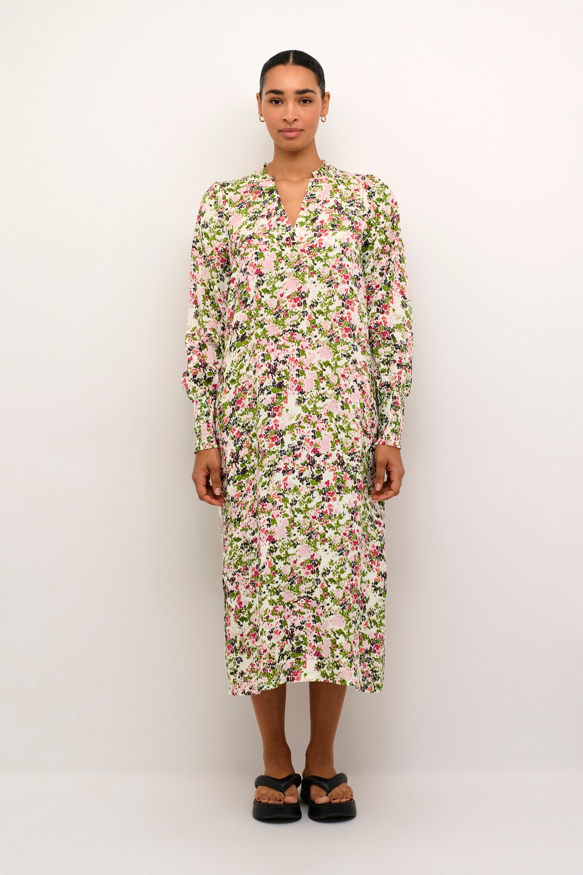 KAFFE Midikleid »Kleid KAdrylia«