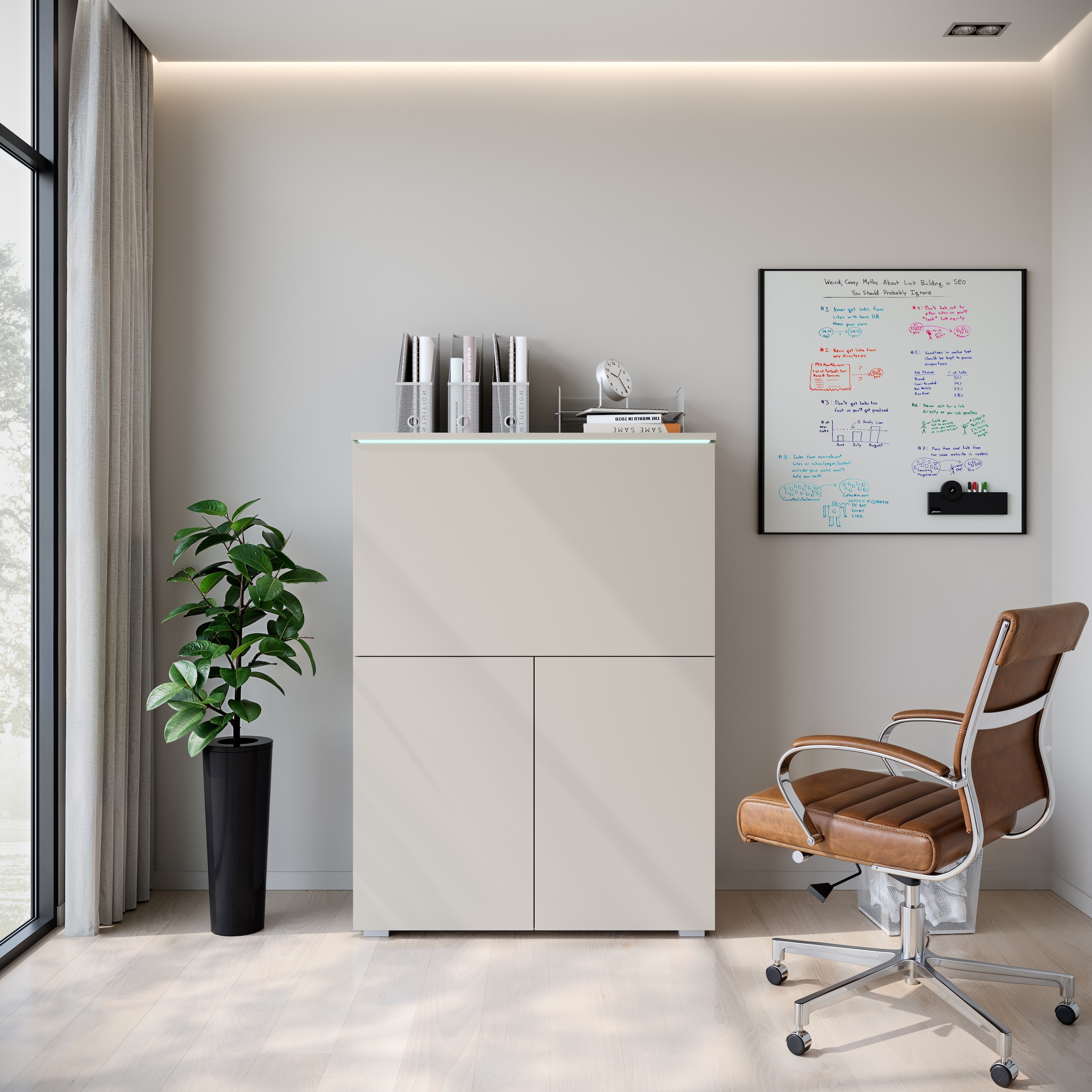 INOSIGN PC-Schrank "Vera, Sekretär, Home-Office-Schreibtisch", (1 St.), Mul günstig online kaufen