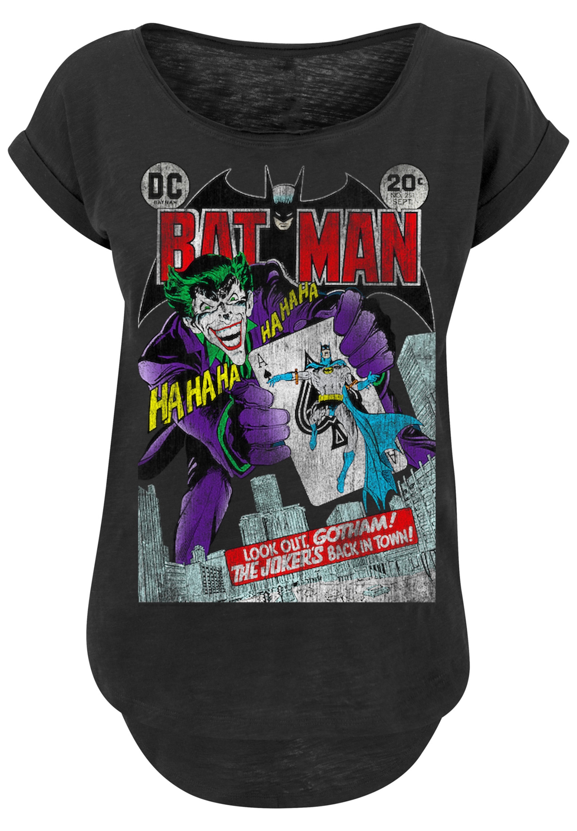 F4NT4STIC T-Shirt »DC Comics Batman Joker Playing Card Cover«, Print