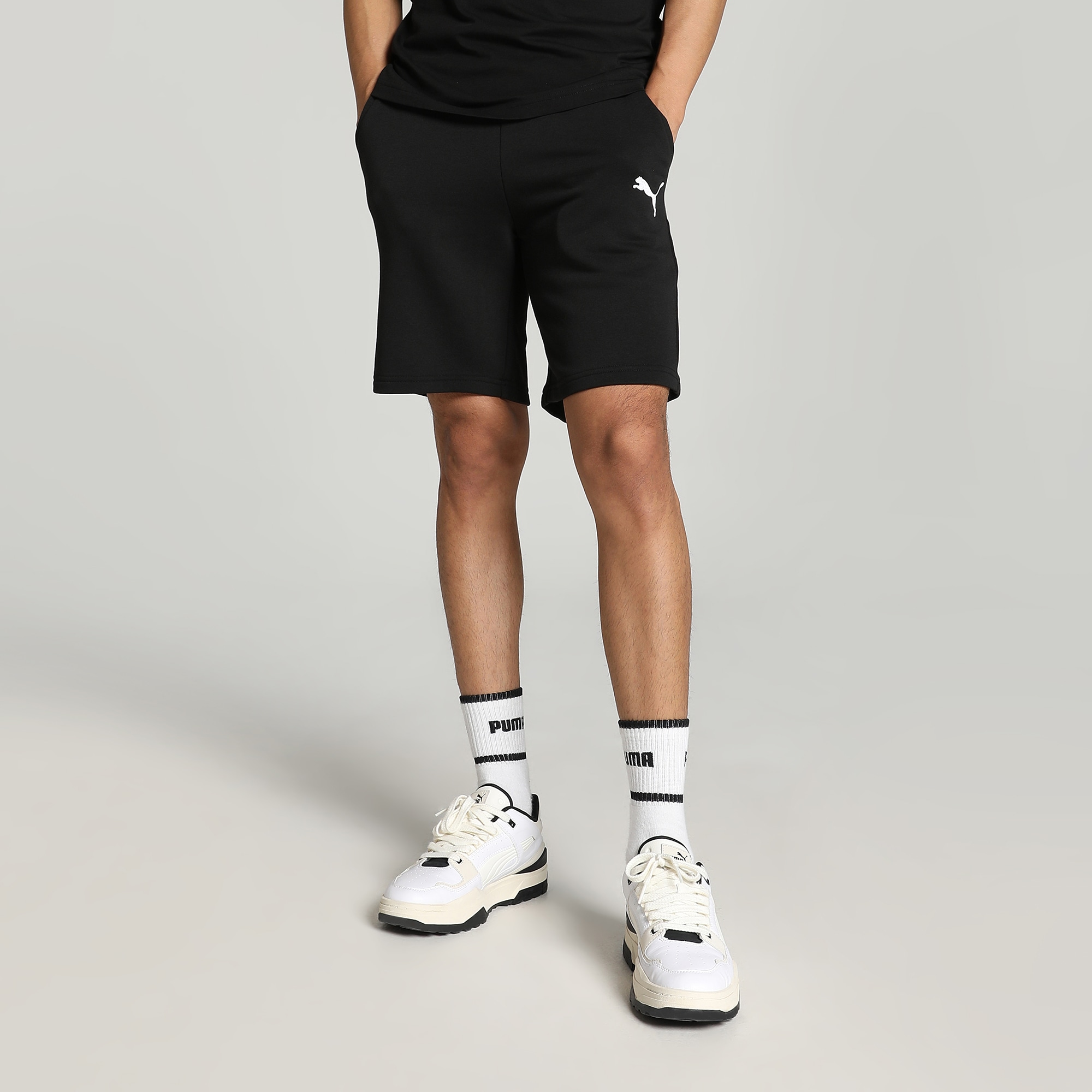 PUMA Trainingsshorts "TEAMGOAL 23 CASUALS SHORTS" mit elastischem Bund, kniefrei, unifarben