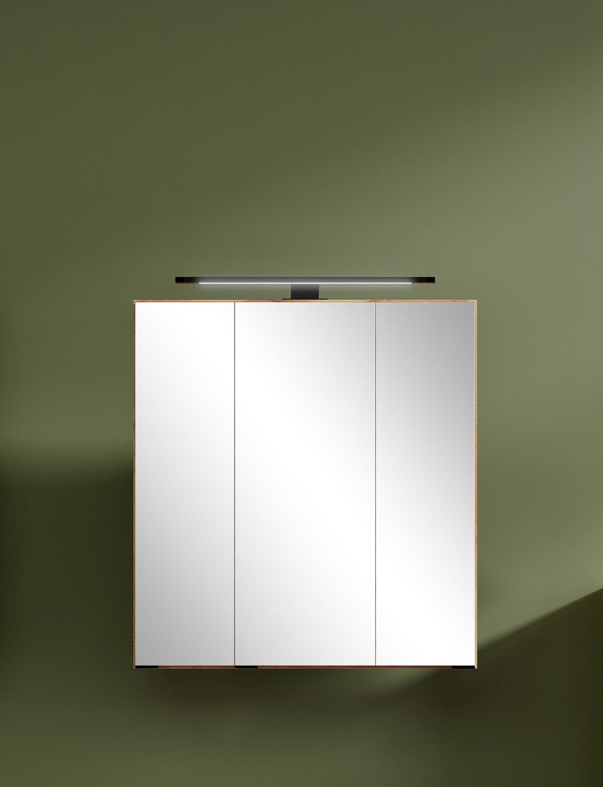 Spiegelschrank, HELD Möbel, Breite 60 cm, mittlere Tür reversibel, gedämpft