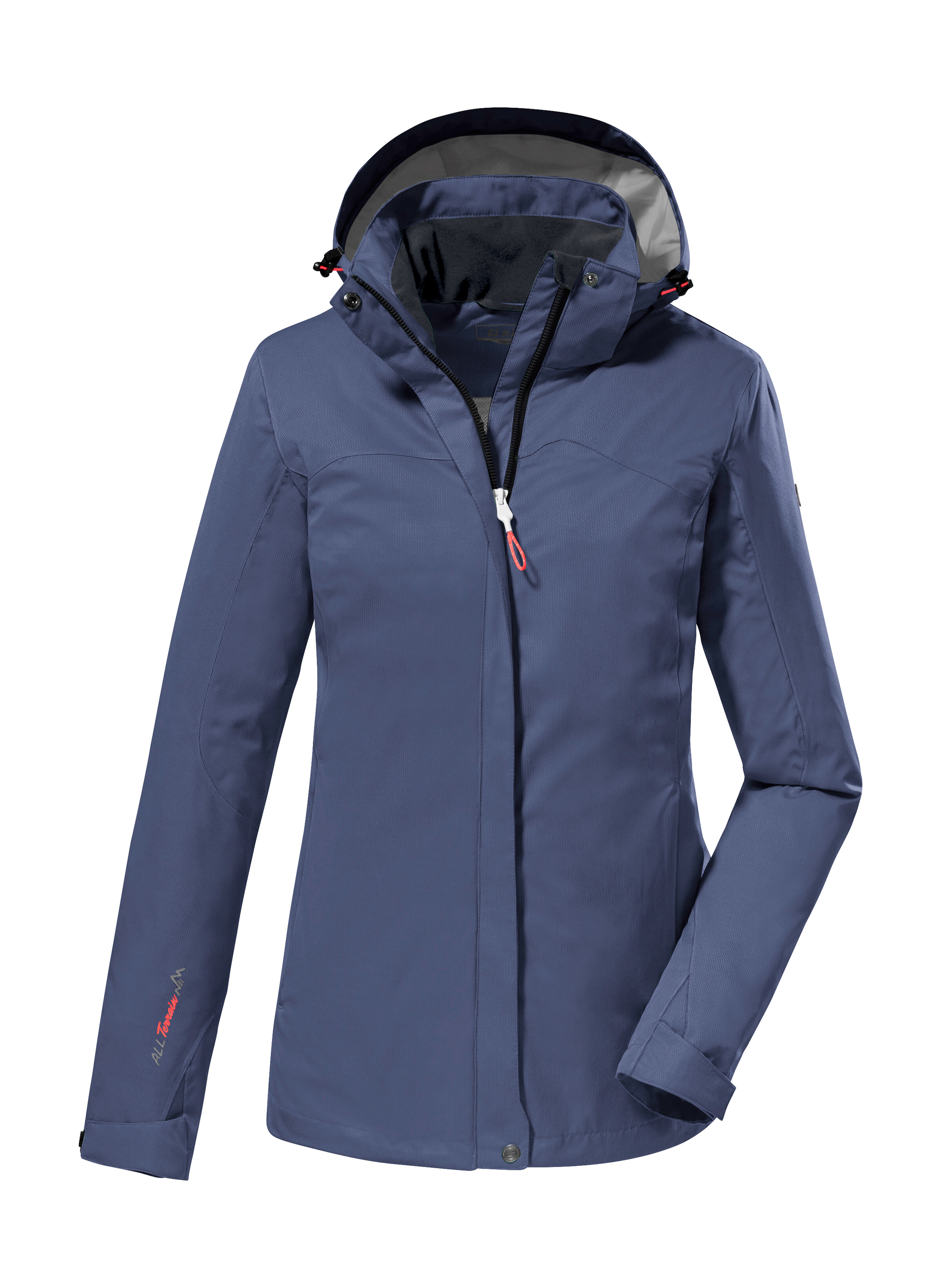 Killtec Funktionsjacke "KOS 133 KG WMN JCKT" wasserdichte Funktionsjacke in Kurzgröße: verkürzte Ärmel u Rumpf