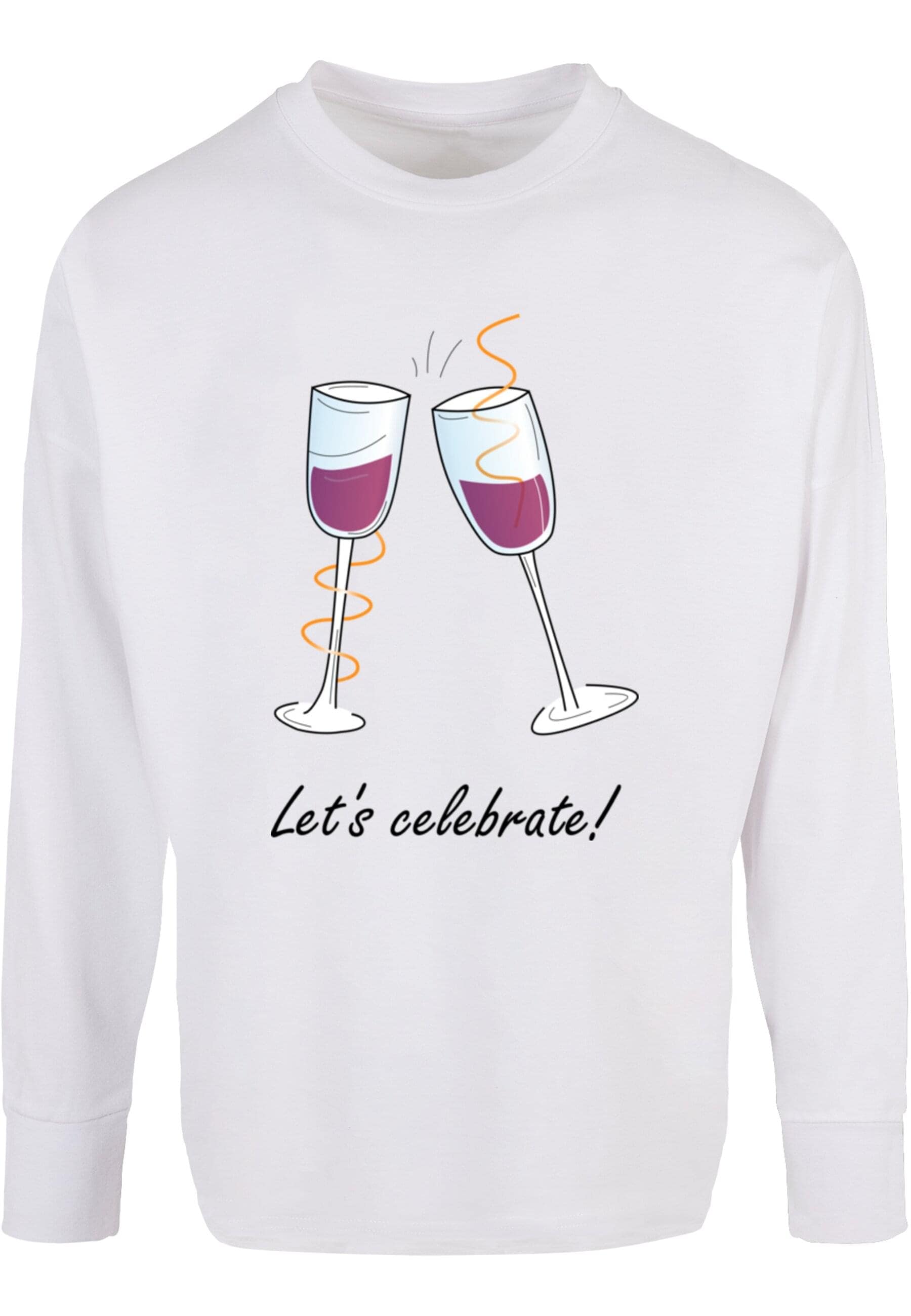 Merchcode Longsleeve "Merchcode Herren Lets celebrate Oversized Longsleeve" günstig online kaufen