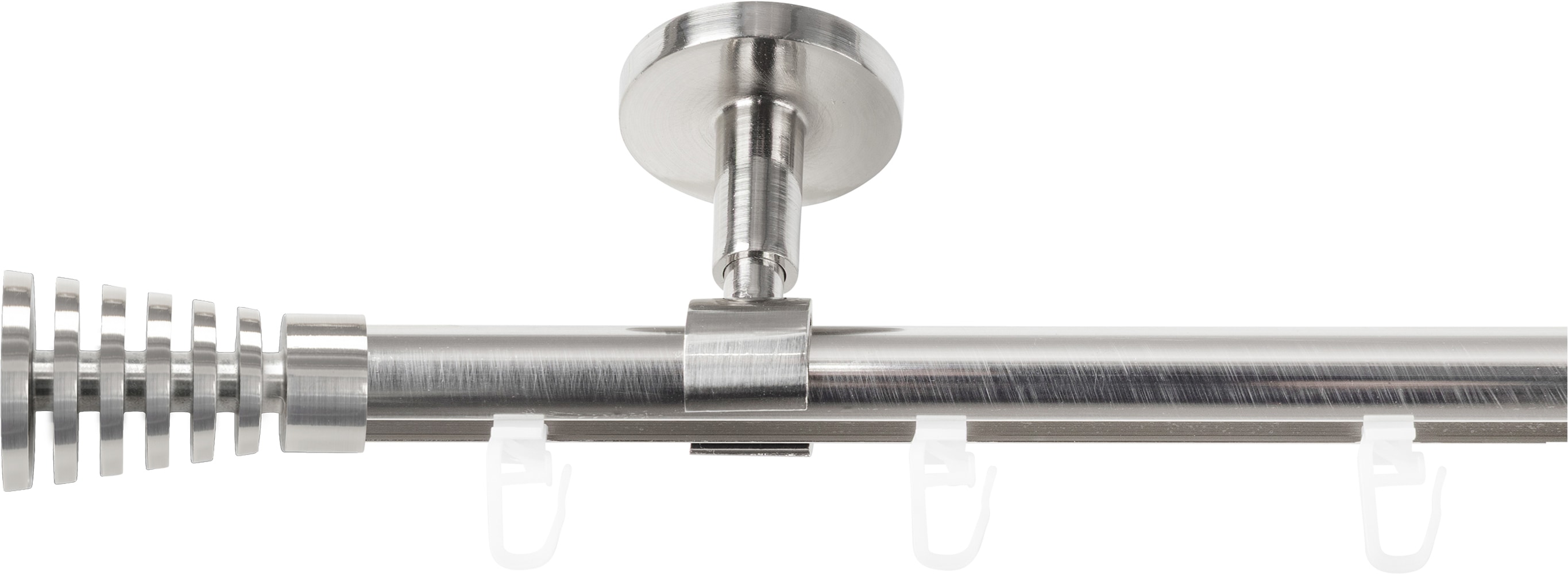 SN DECO GROUP Gardinenstange "Gardinenstange Innenlauf Gap Ø 19 mm, 1-läufig, Fixmaß, verschraubt" Ø 19 mm Fixmaß;kürzbar