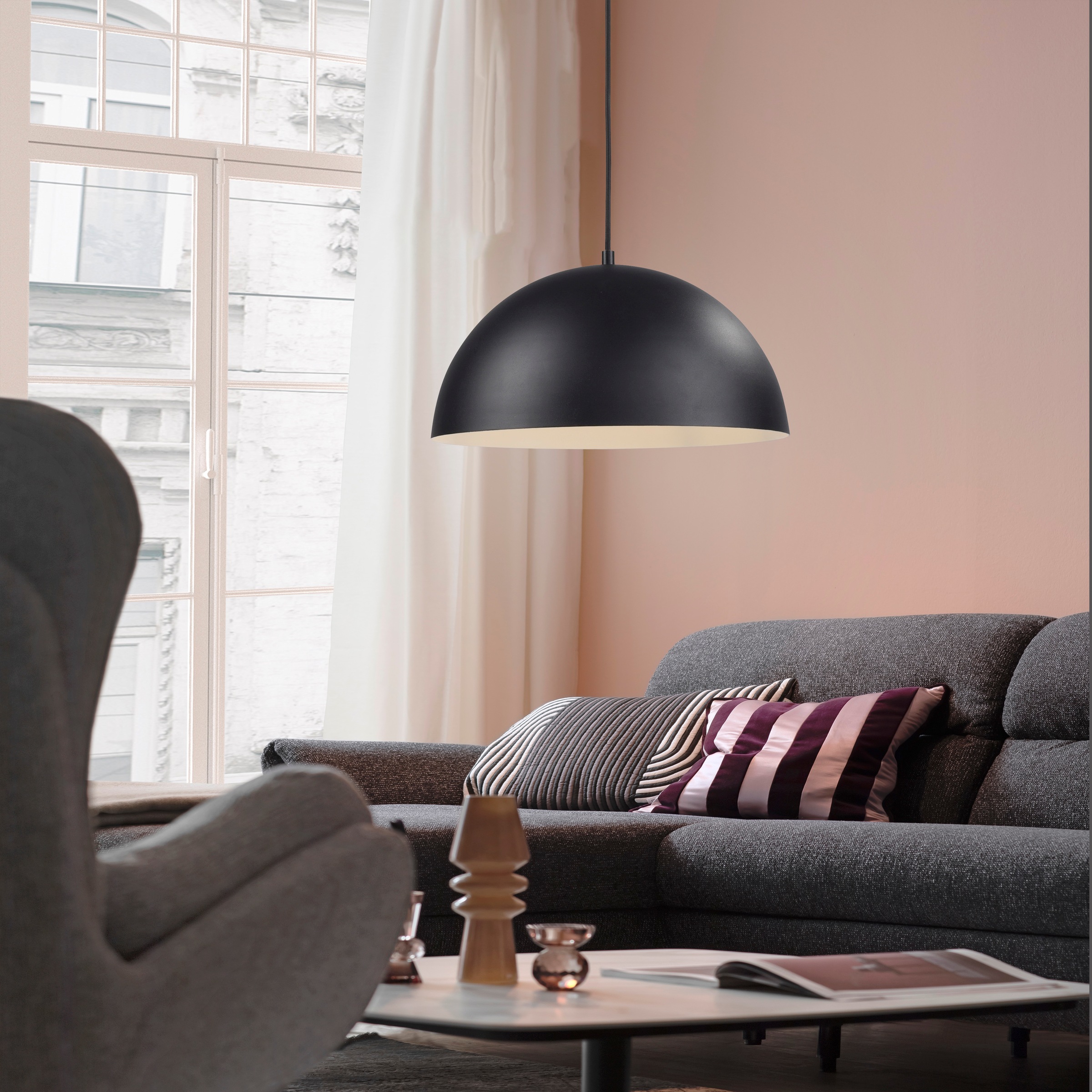 SCHÖNER WOHNEN-Kollektion LED Pendelleuchte »ALI« E27 1 Stk. SCHÖNER WOHNEN Kollektion, Downlight