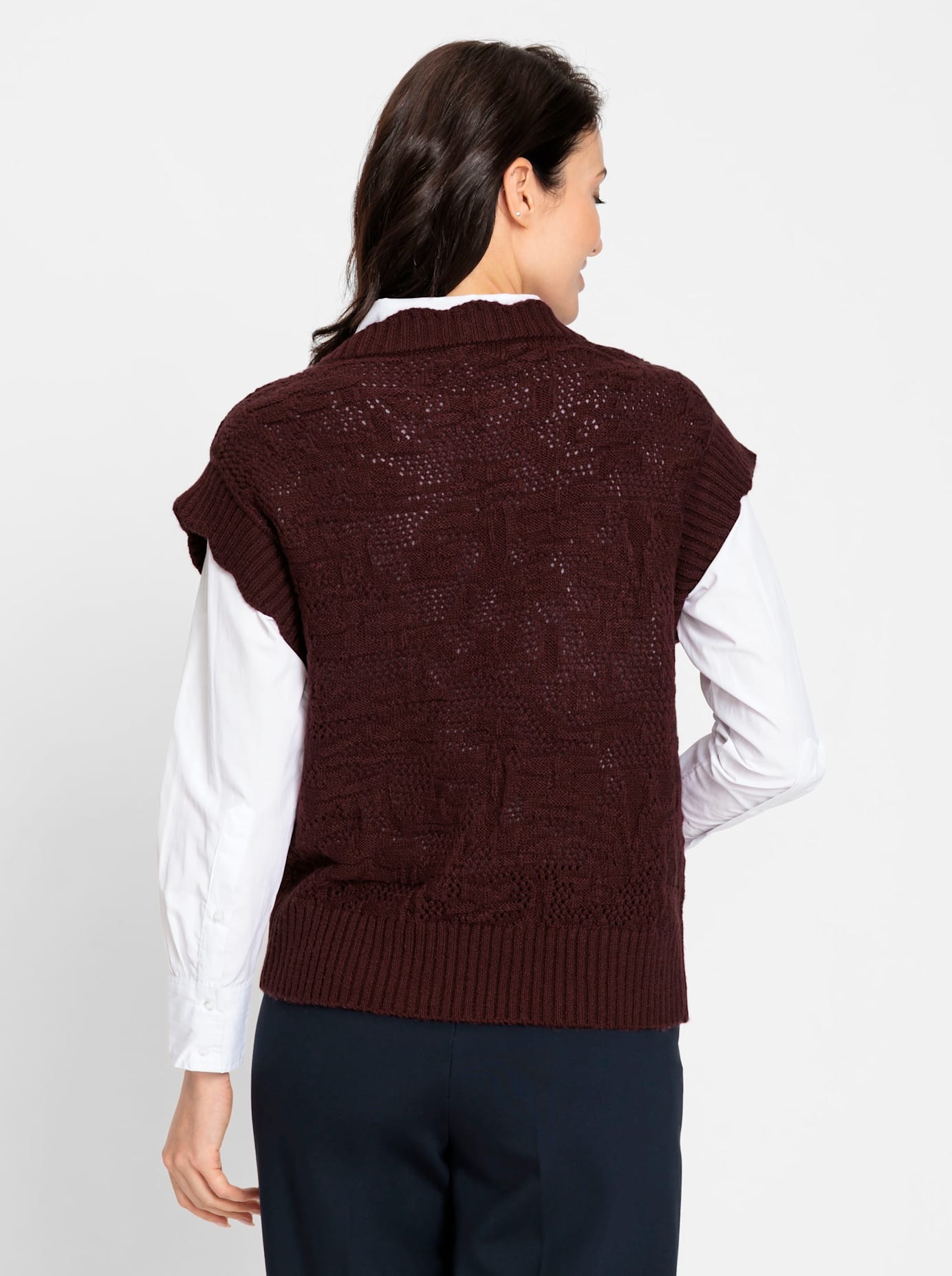 Inspirationen Pullunder Women's Burgundy 52 2