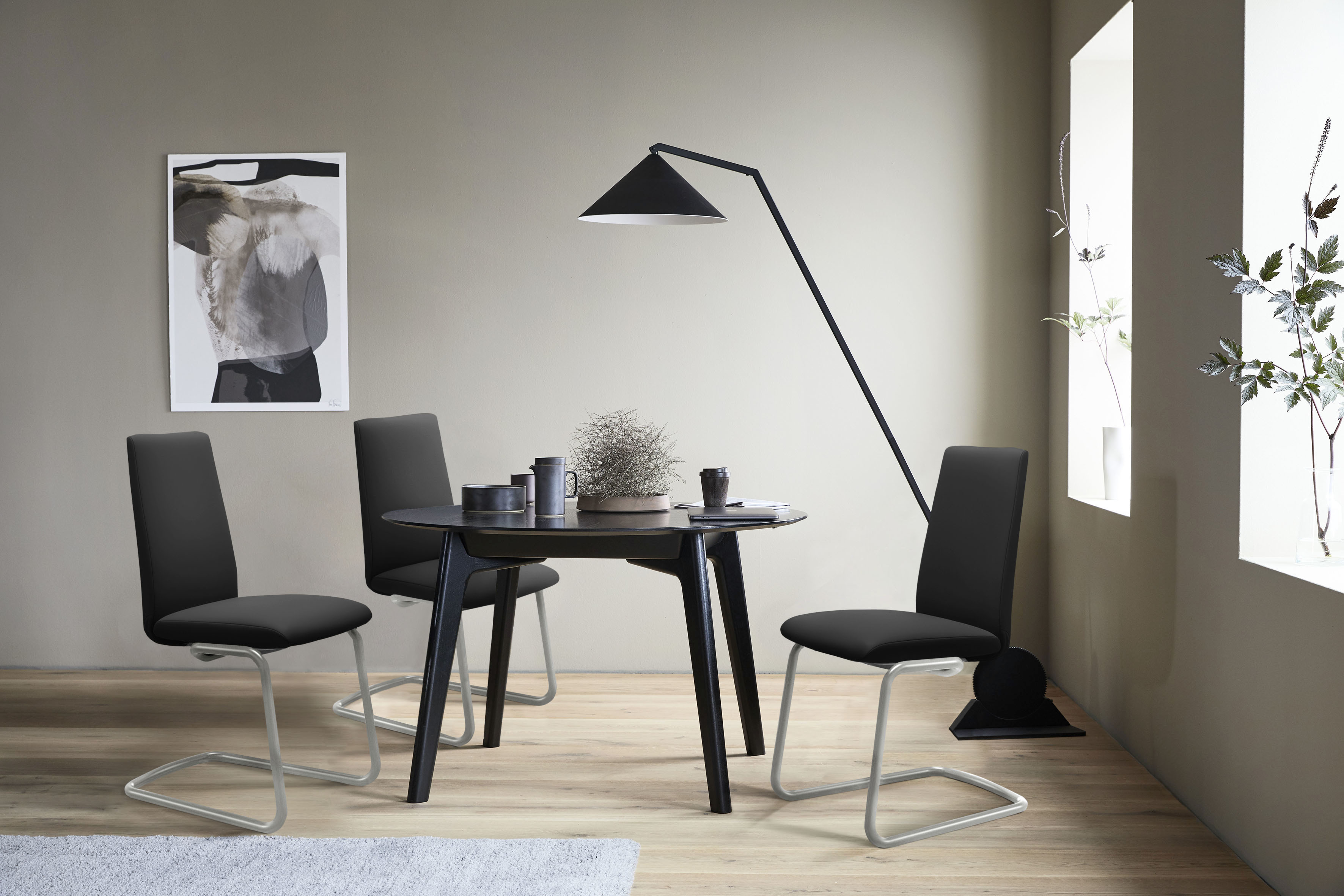 Stressless Polsterstuhl "Laurel" () Low Back, Größe L, mit Beinen aus Stahl in Chrom matt
