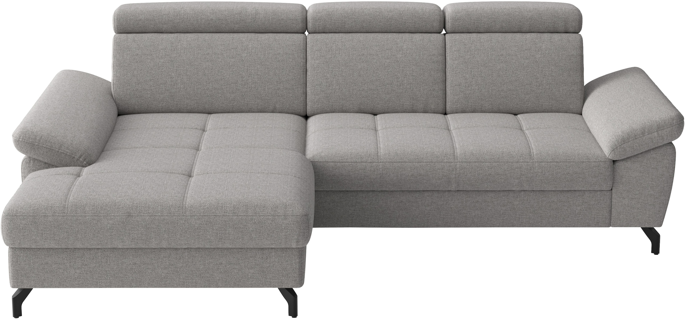 sit&more Ecksofa "Vanity, L-Form, B: 264 cm," Inkl.Sitz-,Kopf-und Armteilverstellung