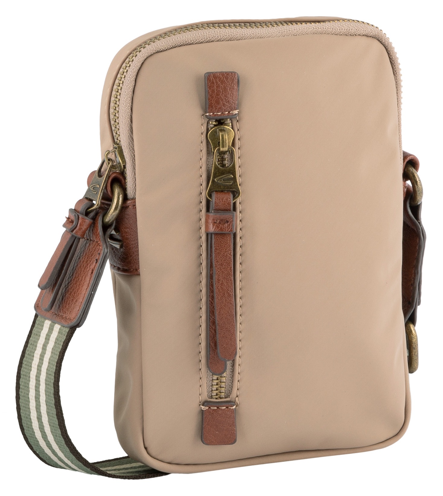 Thumbnail - camel active Handytasche "Bari", aus hochwertigem matten Nylon mit gestreiftem Gewebeband