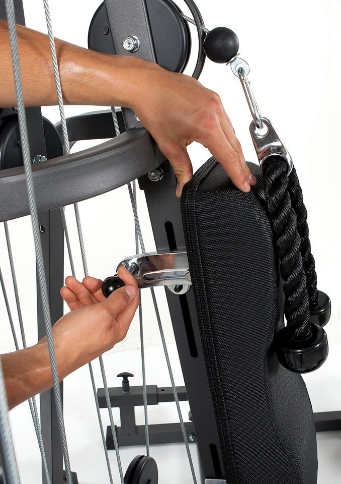 Finnlo by Hammer Kraftstation »Autark 2600«, 16 Gewichtsblöcke, (Butterflystange, Latzug, Ruderfunktion und mehr), multifunktionale Fitnessstation, max. Trainingsgewicht 100 kg