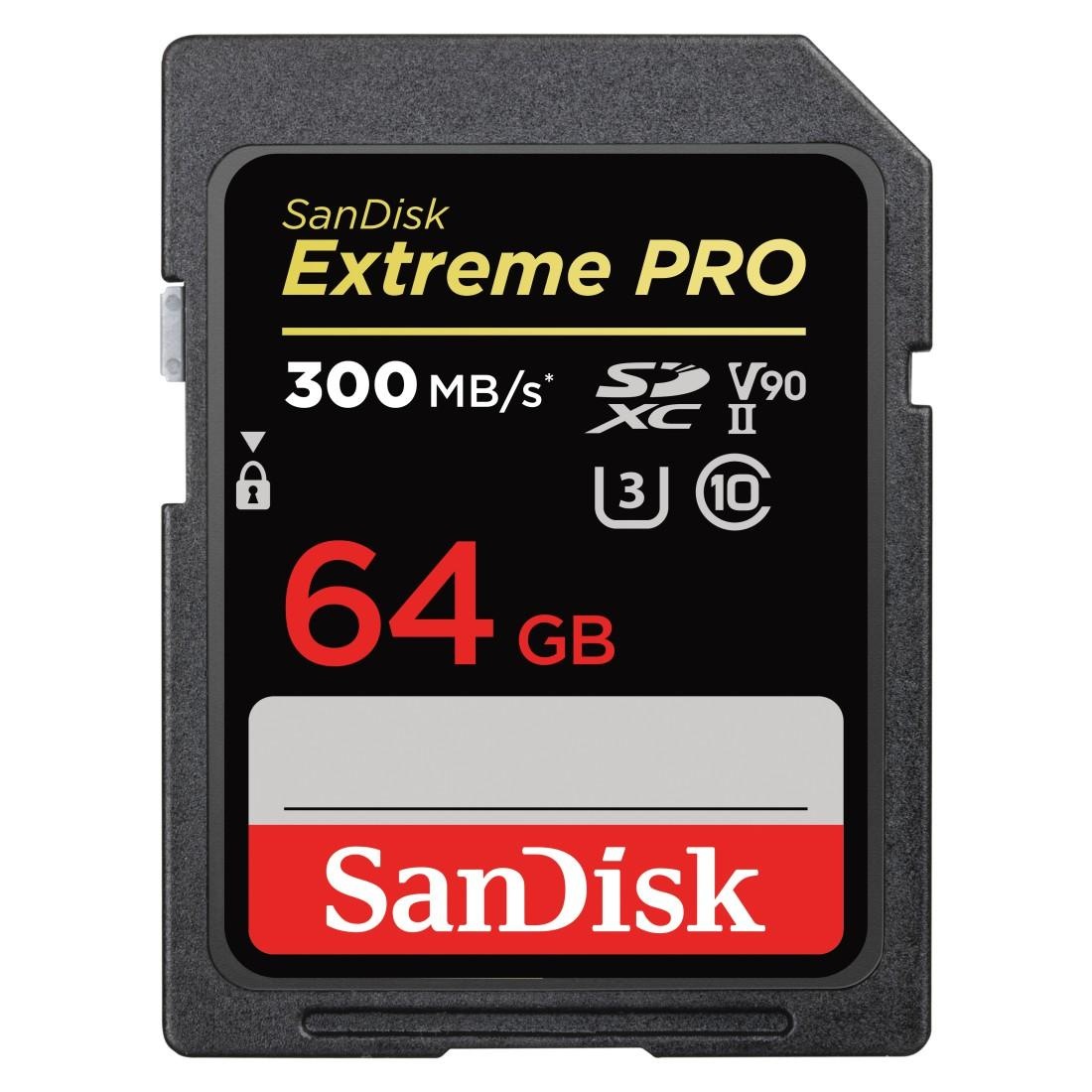 Sandisk "Extreme Pro" (64 GB UHS-I Class 10 300 MB/s Lesegeschwindigkeit)