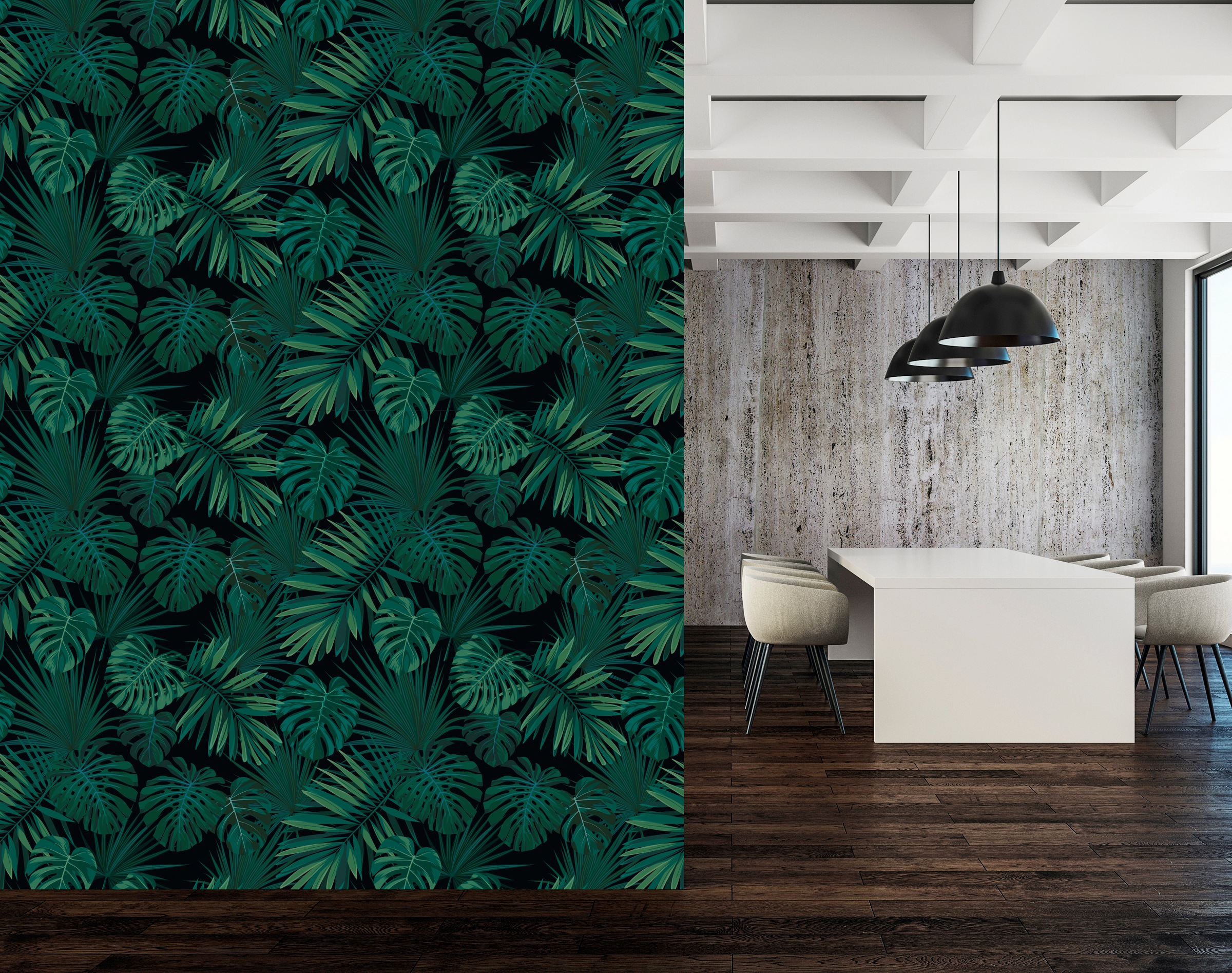 queence Vinyltapete »Jolina«, bedruckt-Motiv-botanisch-floral-gemustert-natürlich, 90x250cm, selbstklebend, kinderleichte Anbringung, Sticker