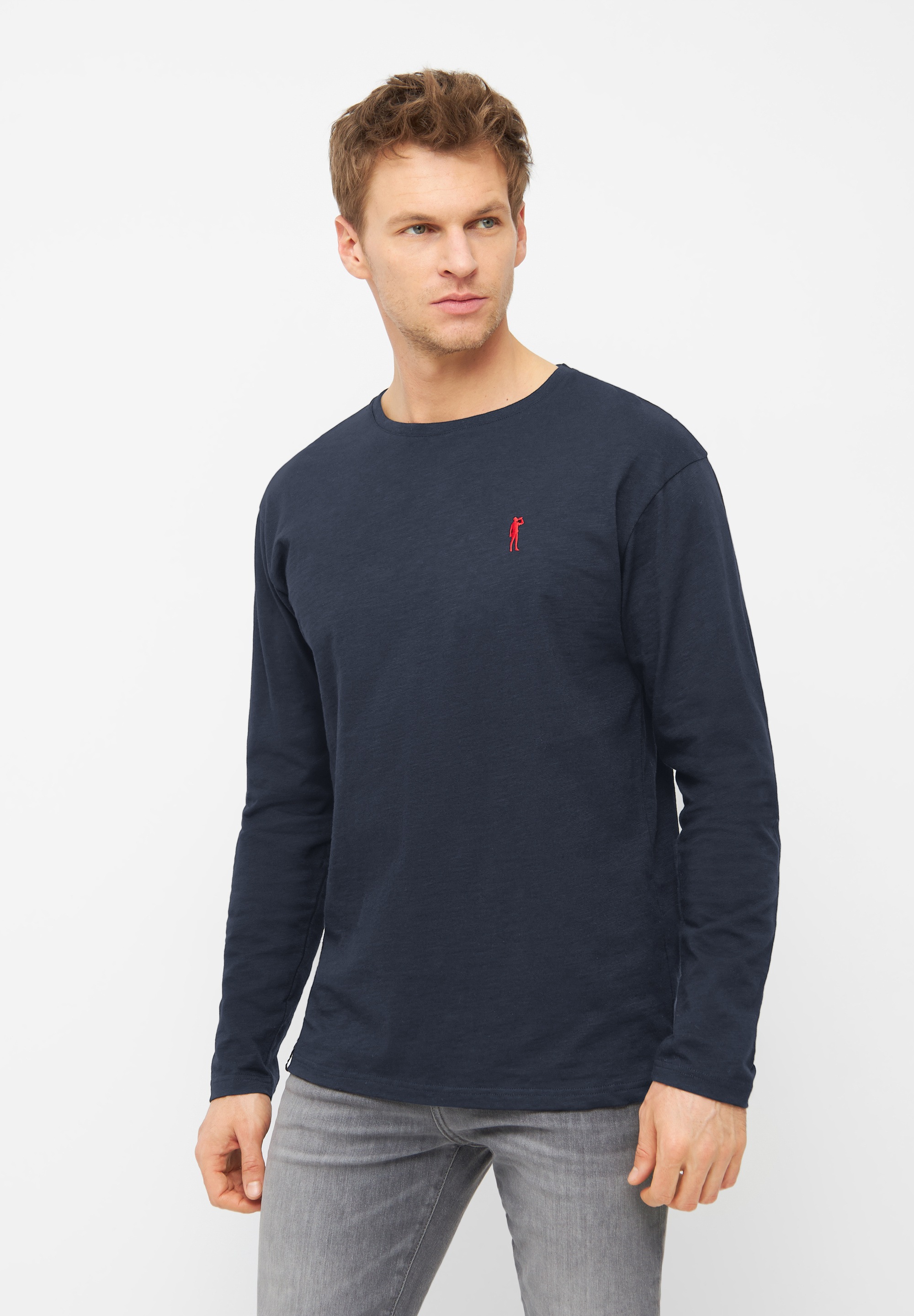Derbe Langarmhemd "Basic Kippes" Basic, schlicht, Trinker günstig online kaufen