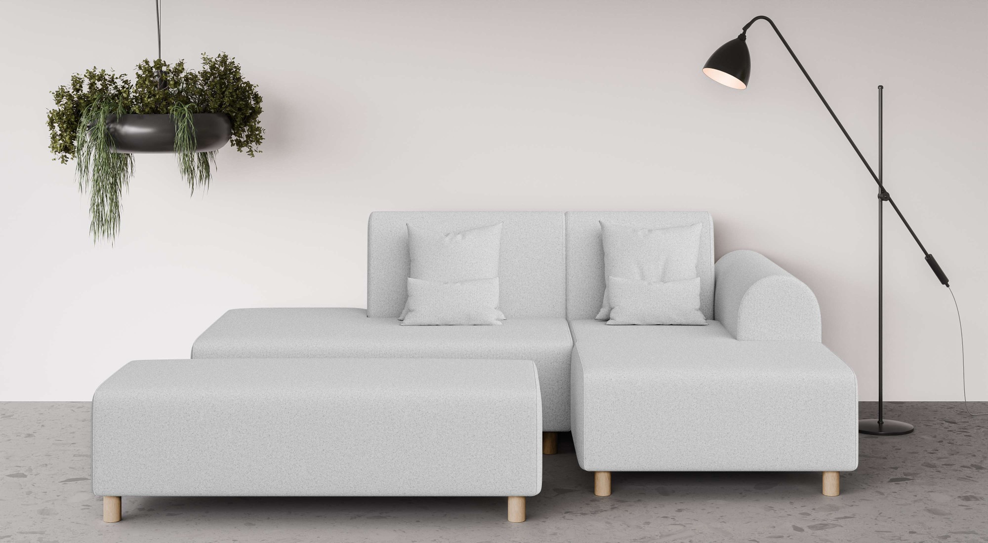 INOSIGN Ecksofa "Suyala", L-Form mit Hocker günstig online kaufen
