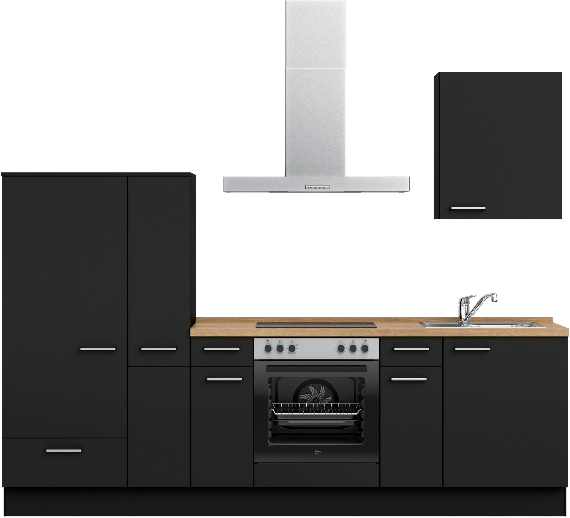 nobilia ""Touch I", NEU: individuell anpassbar mit gratis Profi-Beratung" vormontiert, Breite 270 cm, Ausrichtung wählbar, wahlw. mit E-Geräten