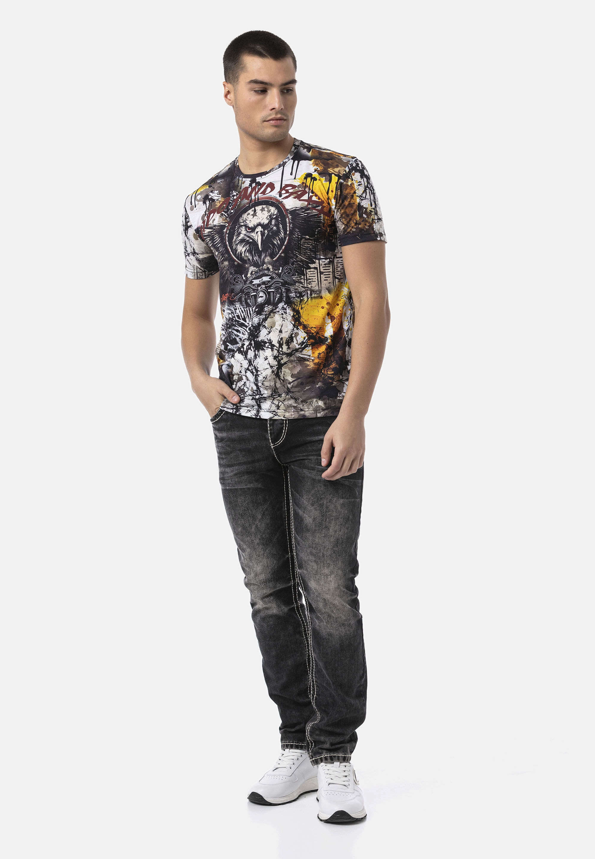 Cipo & Baxx T-Shirt »CT822« in Regular Fit