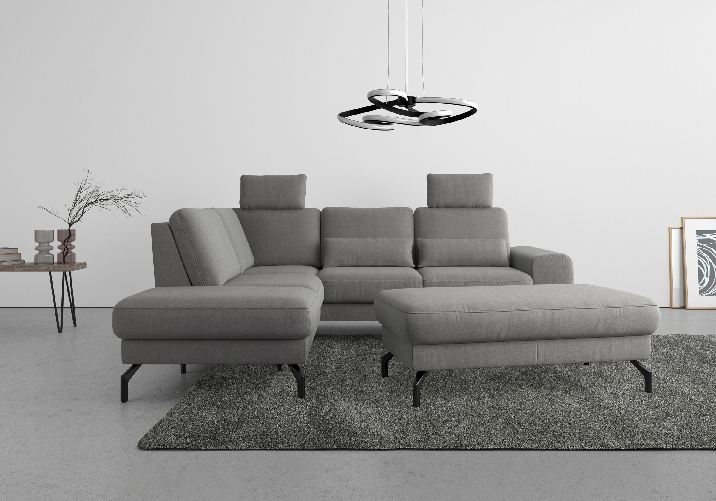 sit&more Ecksofa "Cinturo L-Form", inklusive Sitztiefenverstellung und Fede günstig online kaufen