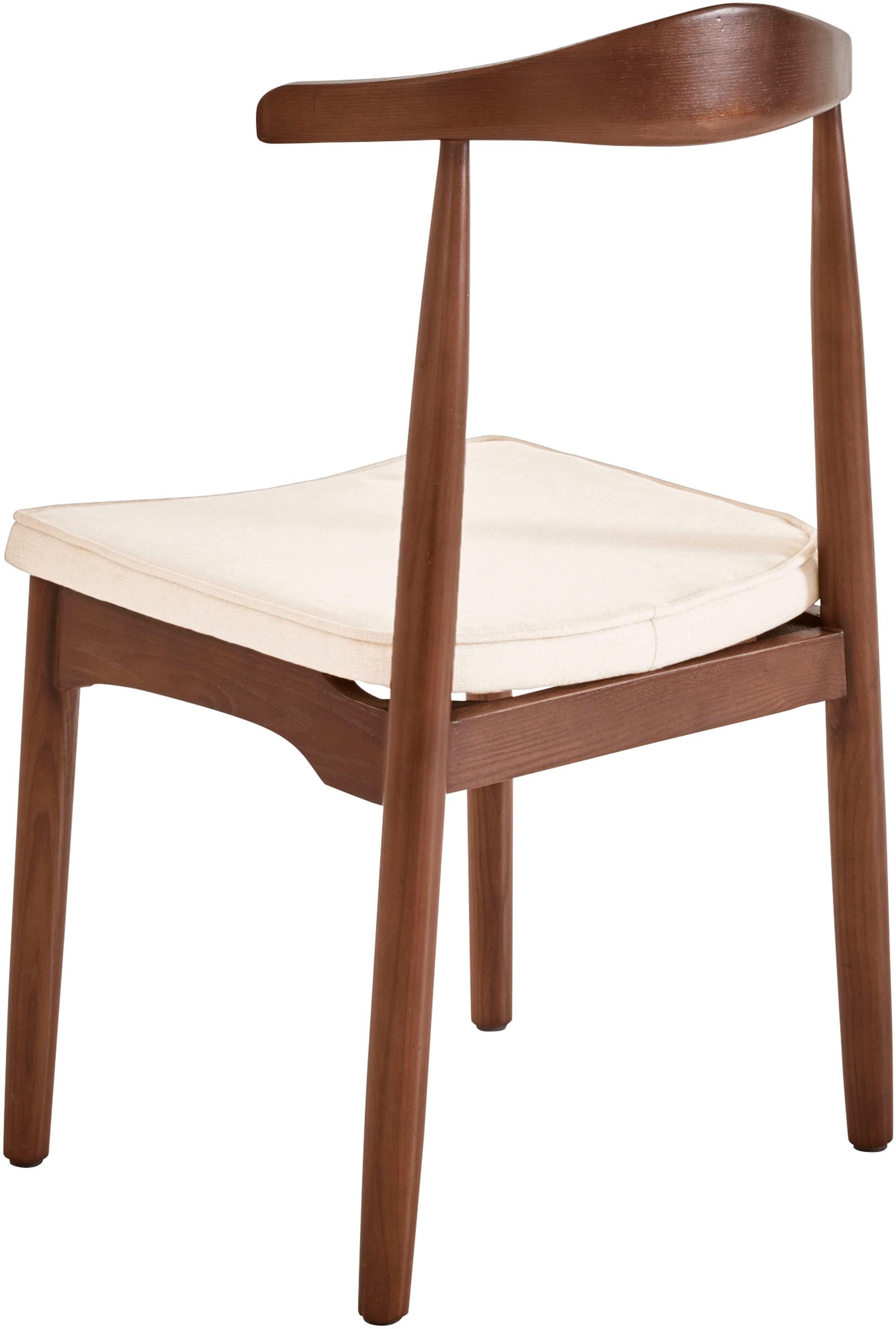LeGer Home by Lena Gercke Esszimmerstuhl »Rianne, TOPSELLER!, OTTOs Choice«, (Set), 2 St., Gestellrahmen aus massivem Eschenholz, Sitzfläche mit Webstoffkissen
