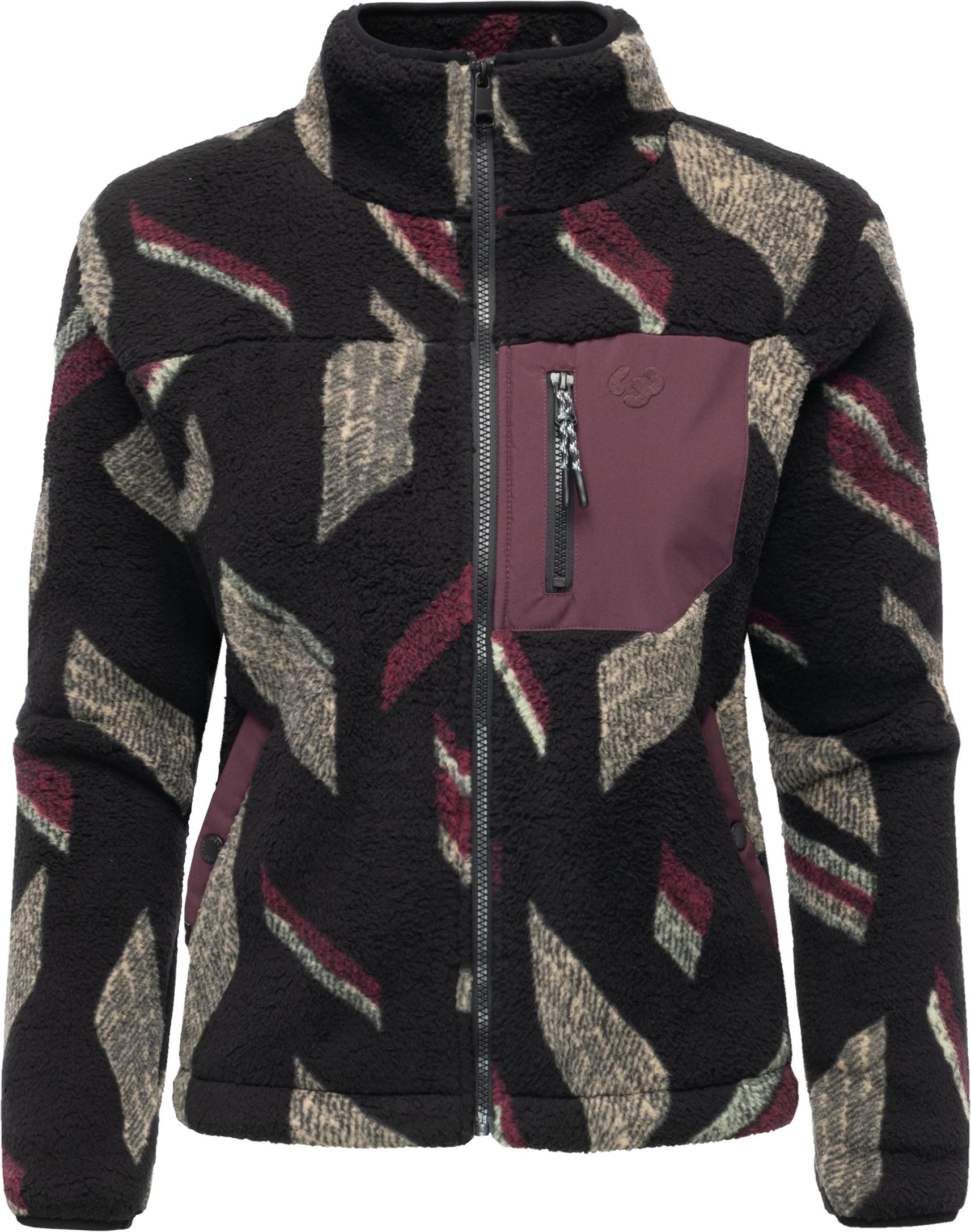 Ragwear Plüschjacke "Alaris" ohne Kapuze Kuschelige Fleecejacke mit Brustta günstig online kaufen