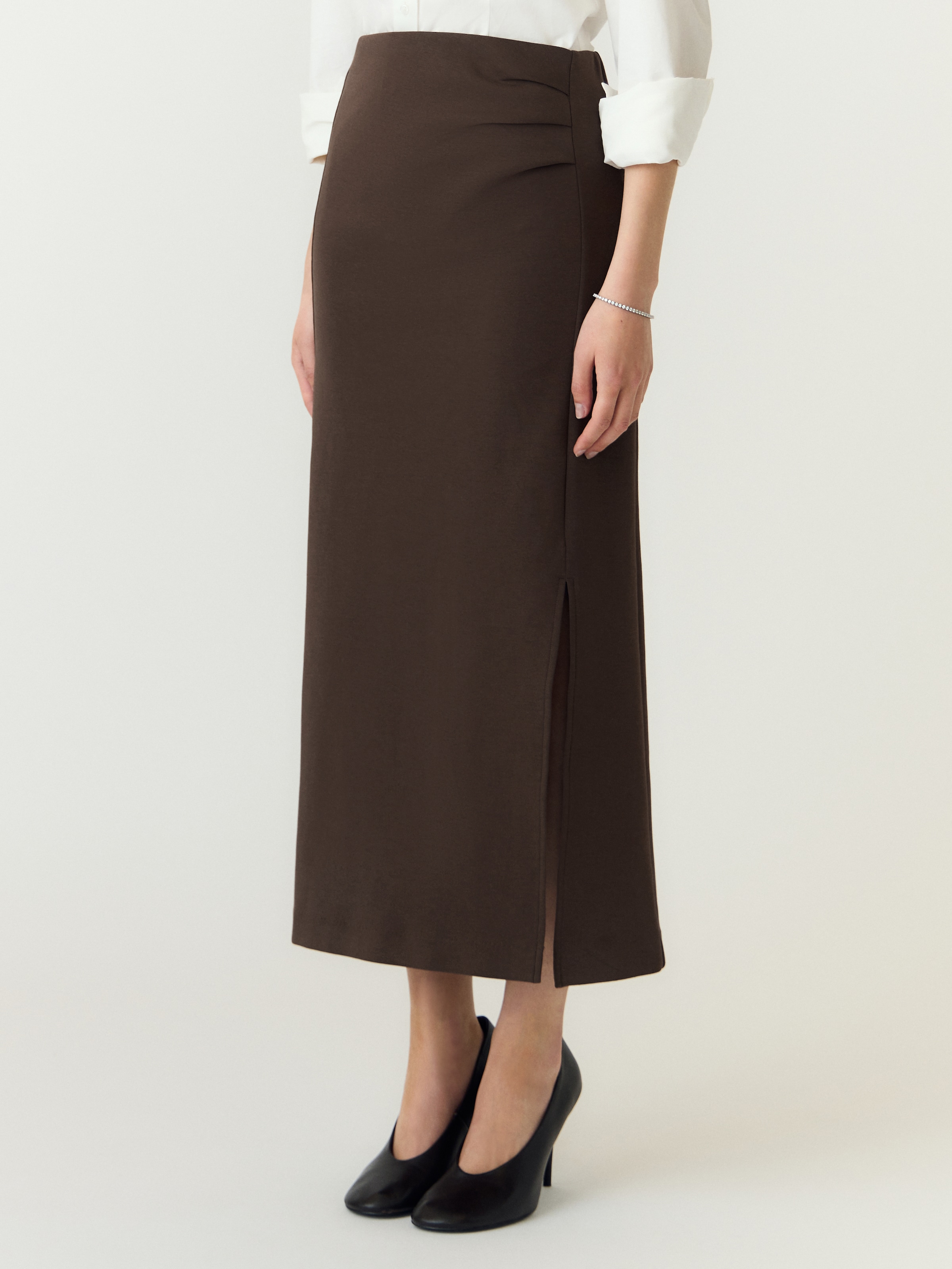Y.A.S Maxirock "YASPINA HW LONG SKIRT NOOS" Baumwollmischung, high waist